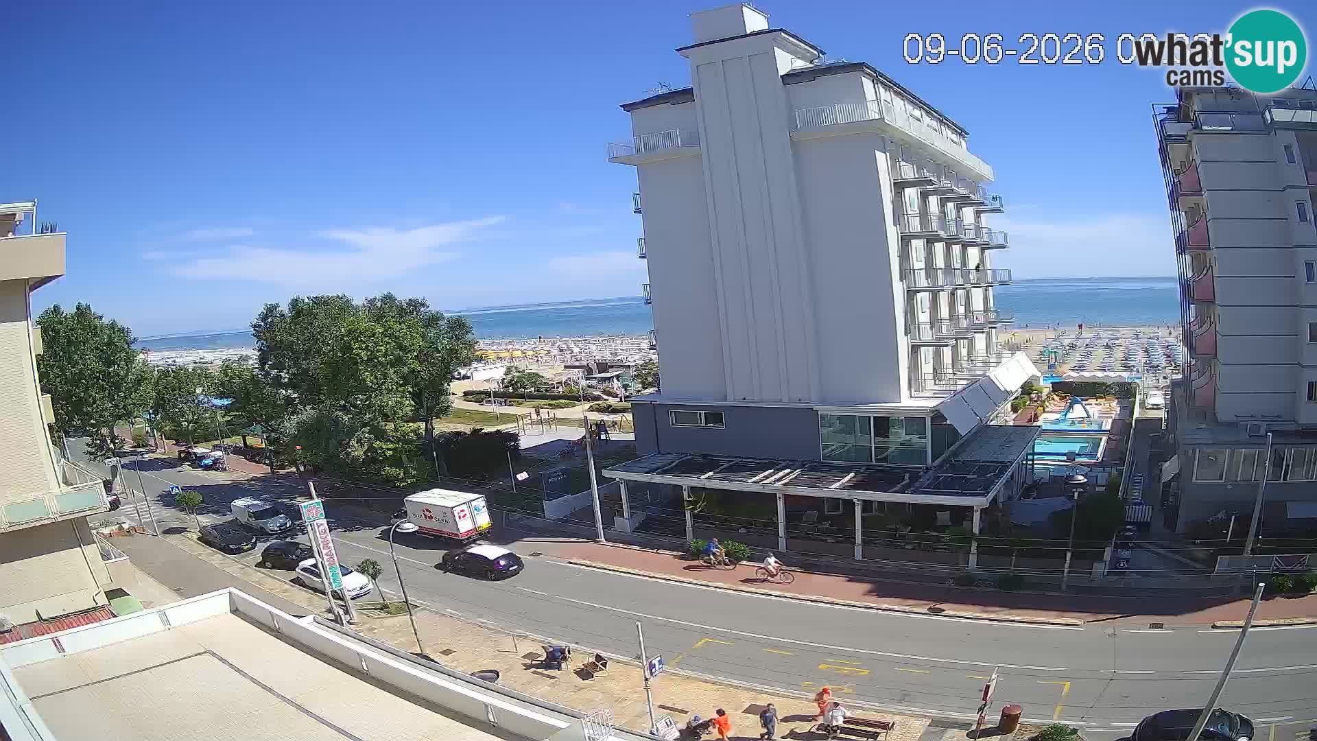 Riccione Webcam Strand und Gärten La Malfa – Bagni Oreste Strand 115