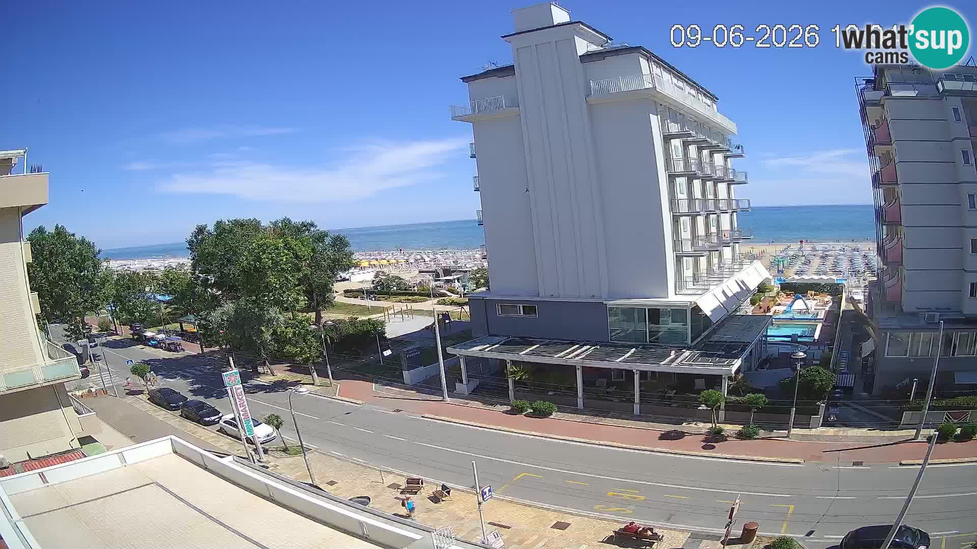 Riccione Webcam Strand und Gärten La Malfa – Bagni Oreste Strand 115
