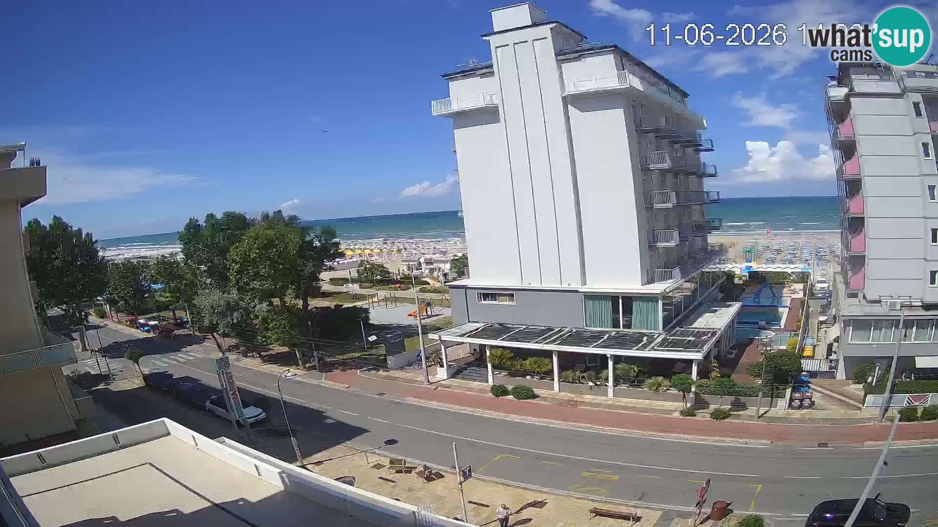 Riccione webcam playa y jardines La Malfa – Playa Bagni Oreste 115