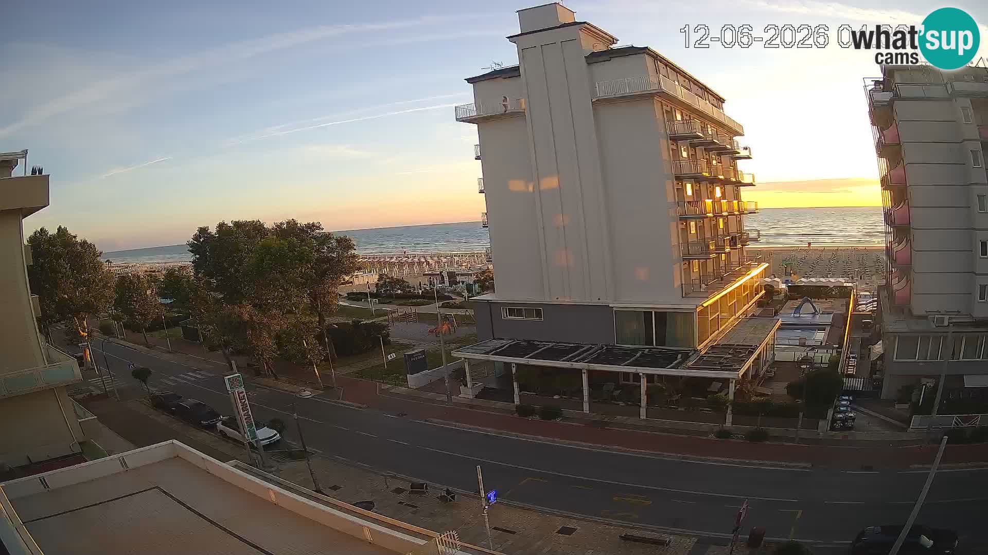 Riccione webcam spiaggia e giardini La Malfa – Bagni Oreste spiaggia 115