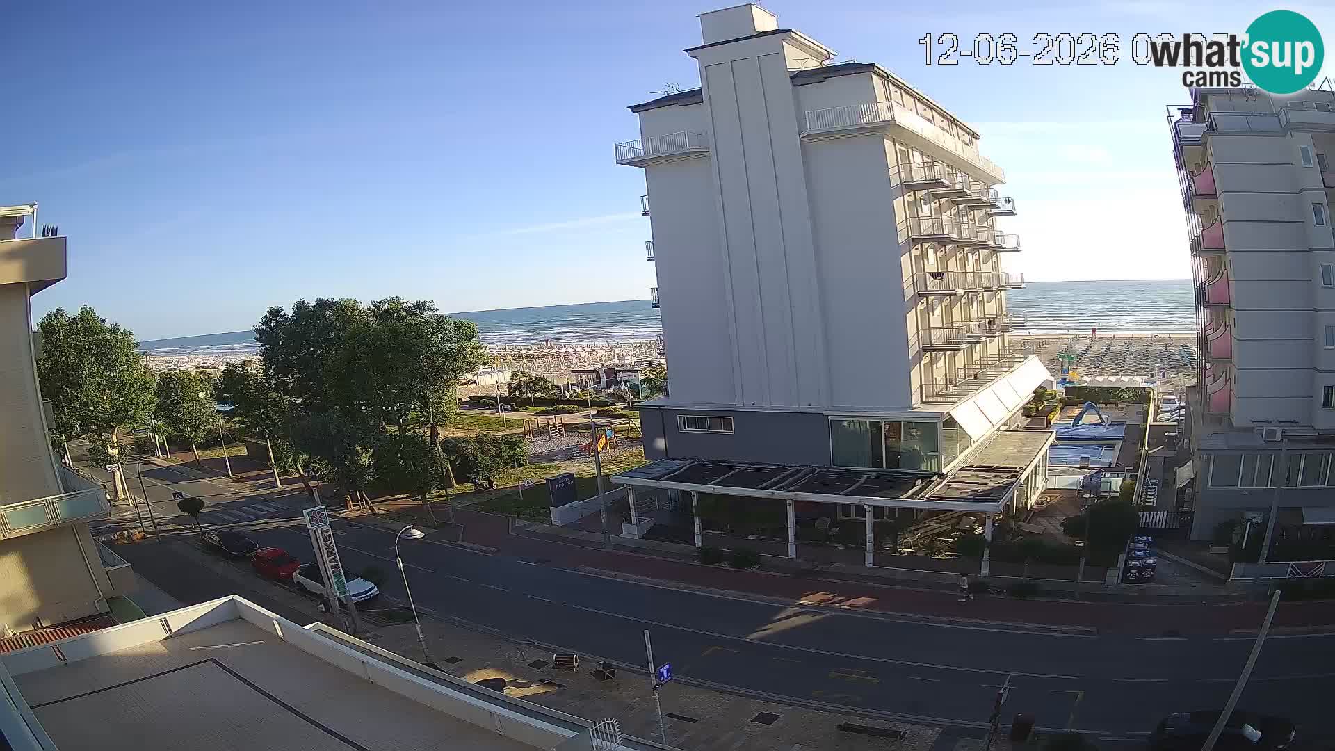 Riccione Webcam Strand und Gärten La Malfa – Bagni Oreste Strand 115