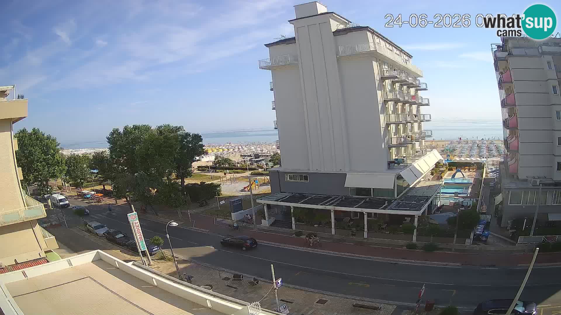 Riccione livecam beach and La Malfa gardens – Bagni Oreste spiaggia 115