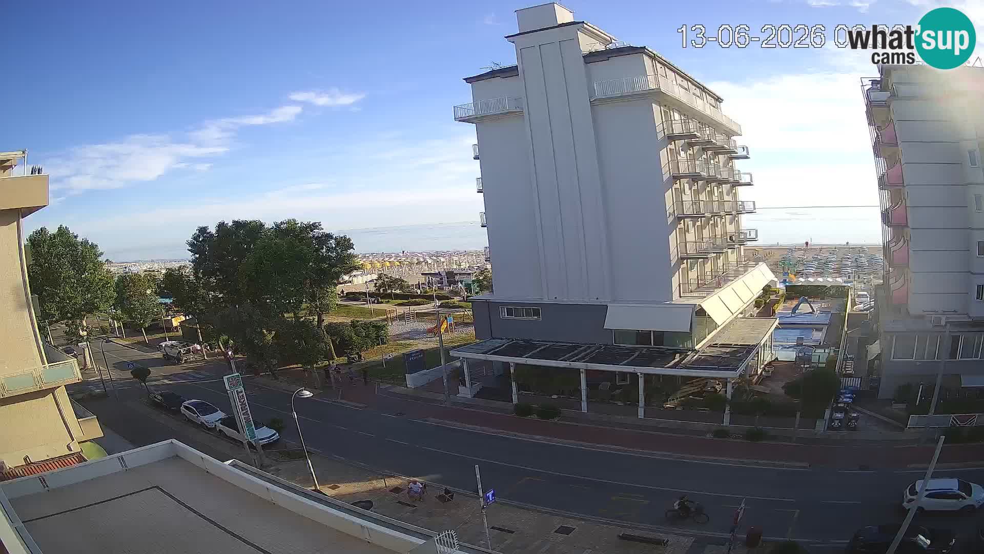 Riccione webcam spiaggia e giardini La Malfa – Bagni Oreste spiaggia 115