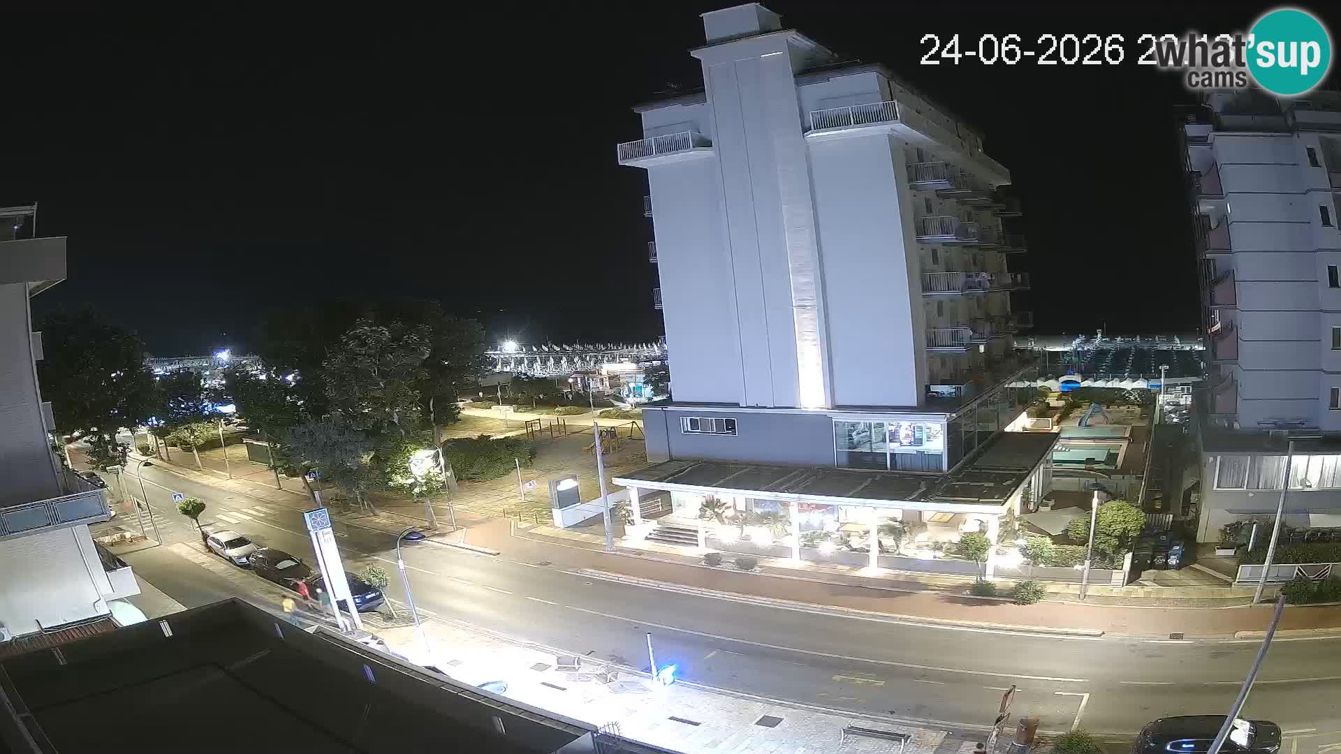 Riccione Webcam Strand und Gärten La Malfa – Bagni Oreste Strand 115