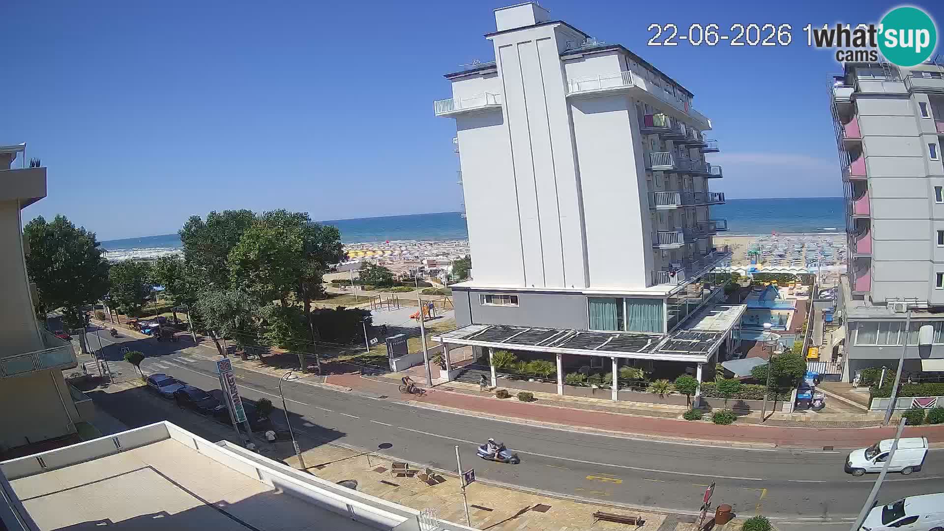 Riccione Webcam Strand und Gärten La Malfa – Bagni Oreste Strand 115