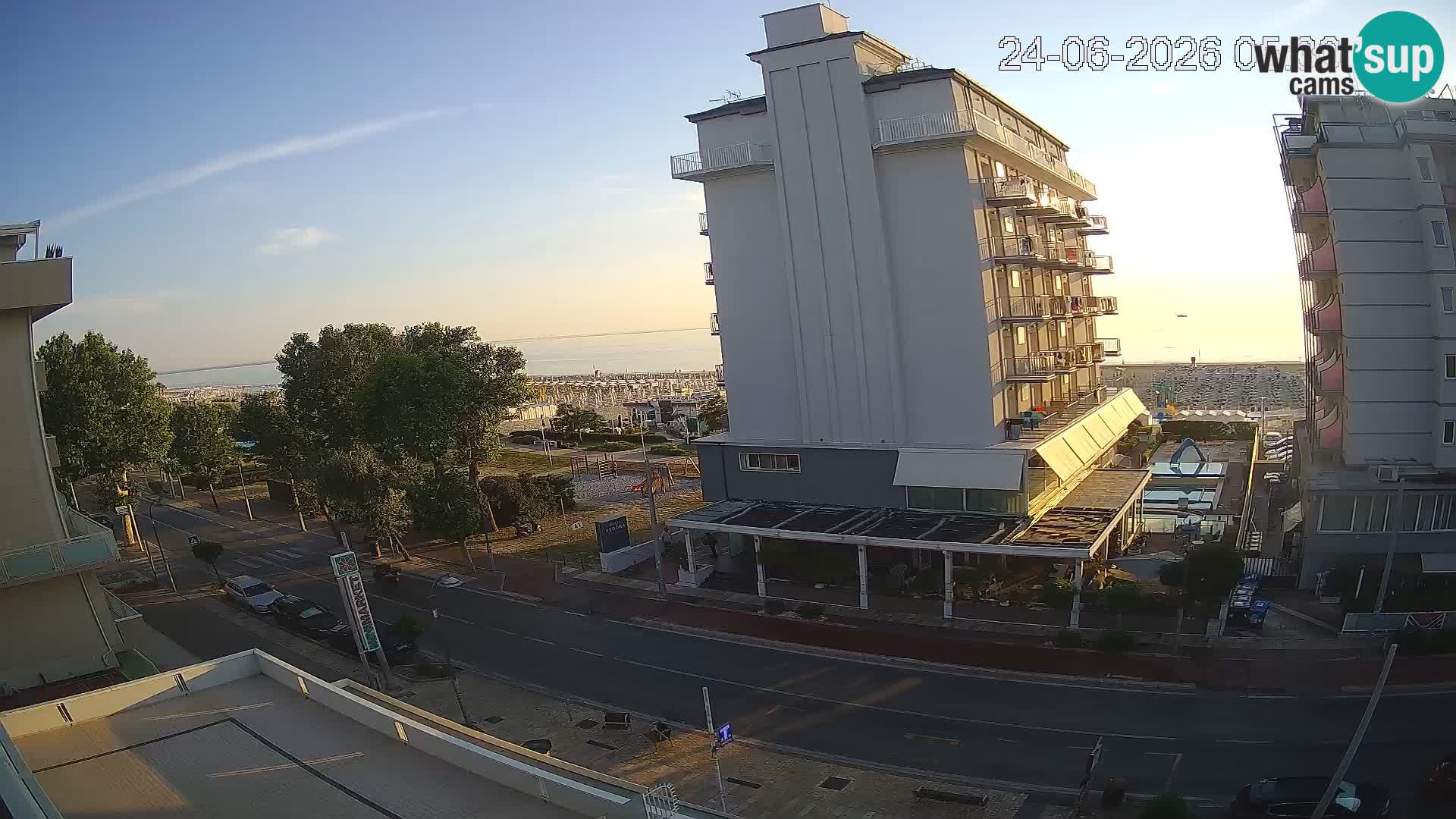 Riccione livecam beach and La Malfa gardens – Bagni Oreste spiaggia 115