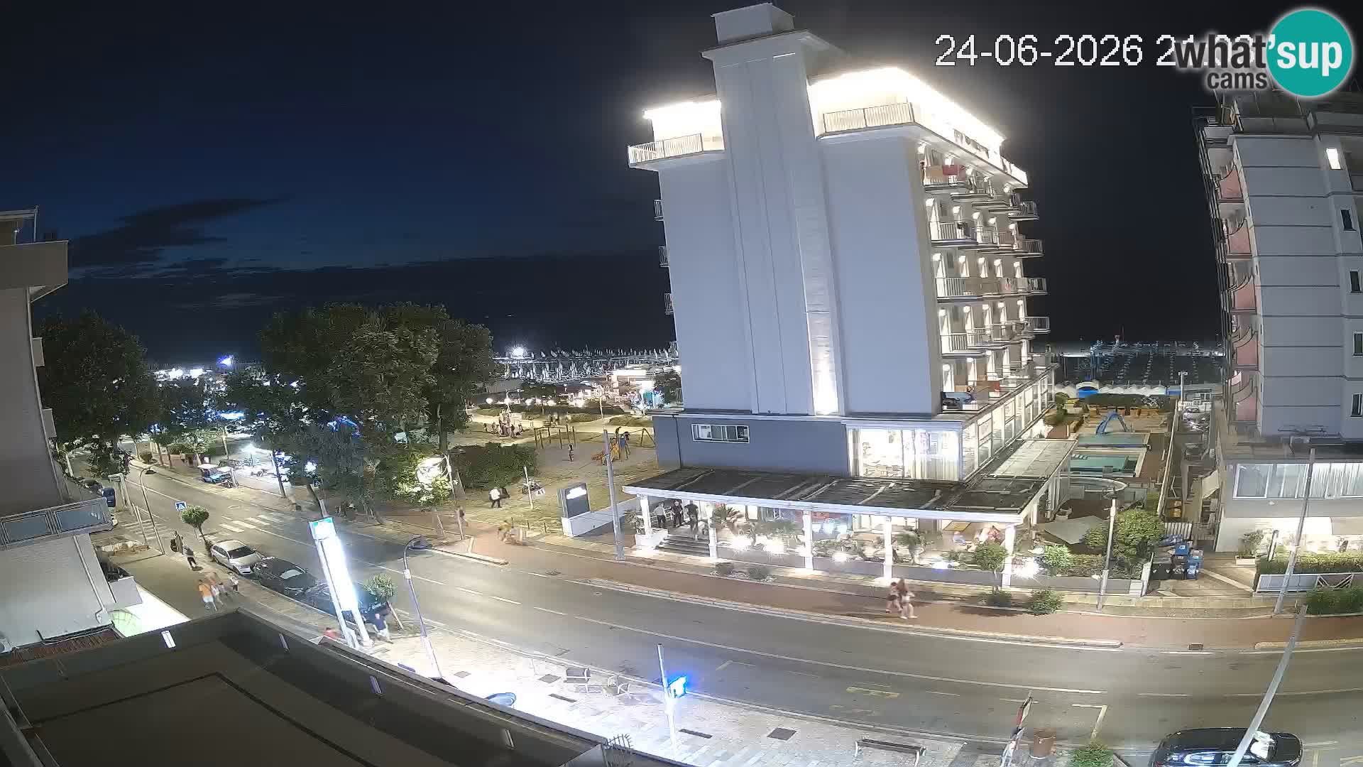 Riccione Webcam Strand und Gärten La Malfa – Bagni Oreste Strand 115