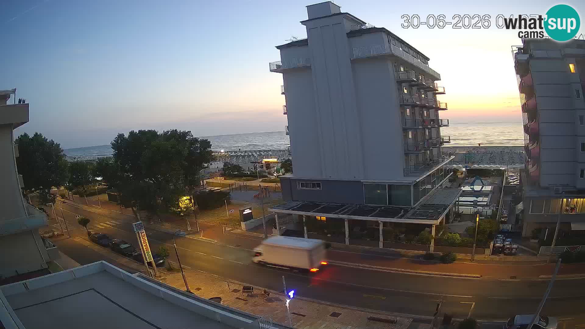 Riccione Webcam Strand und Gärten La Malfa – Bagni Oreste Strand 115