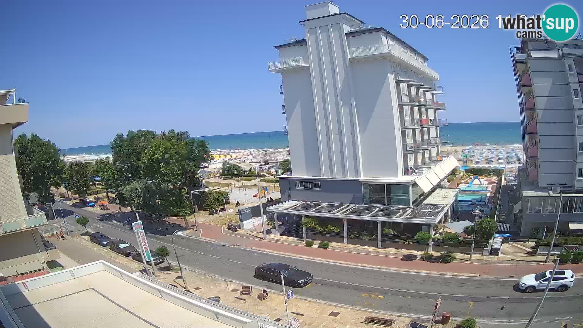 Riccione webcam spiaggia e giardini La Malfa – Bagni Oreste spiaggia 115