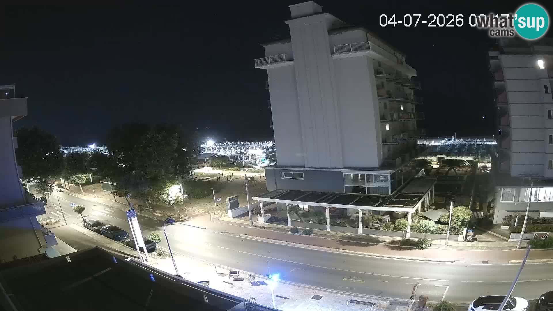 Riccione webcam plage et jardins La Malfa – Bagni Oreste plage 115