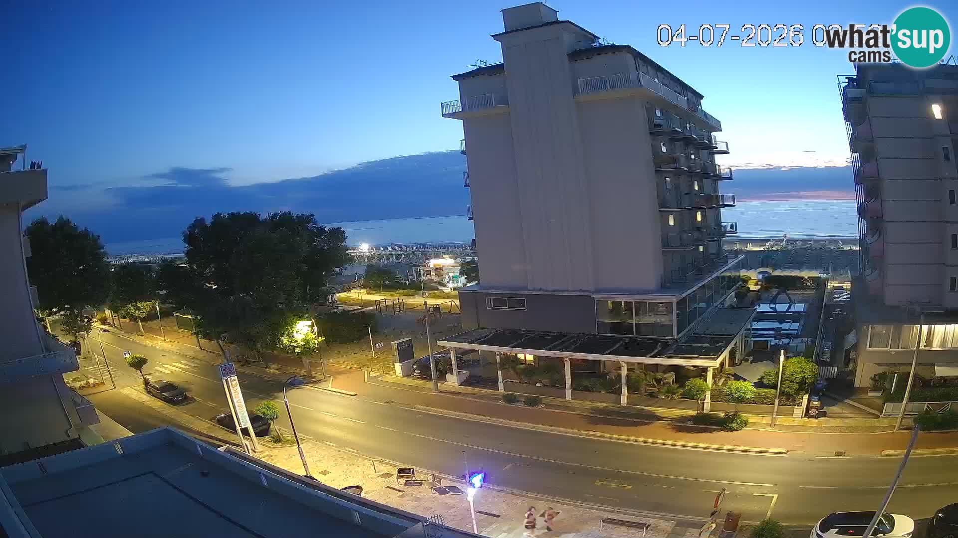 Riccione webcam plage et jardins La Malfa – Bagni Oreste plage 115