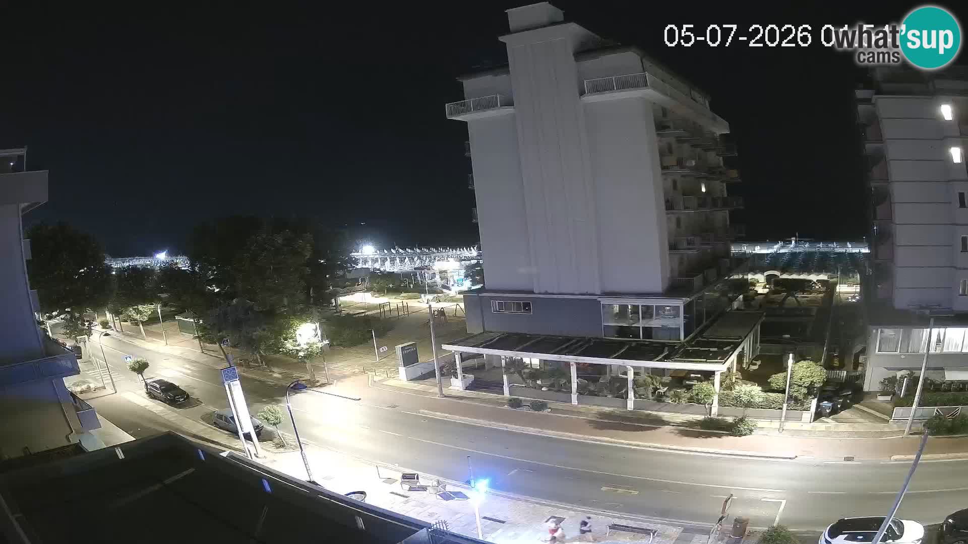 Riccione webcam plage et jardins La Malfa – Bagni Oreste plage 115