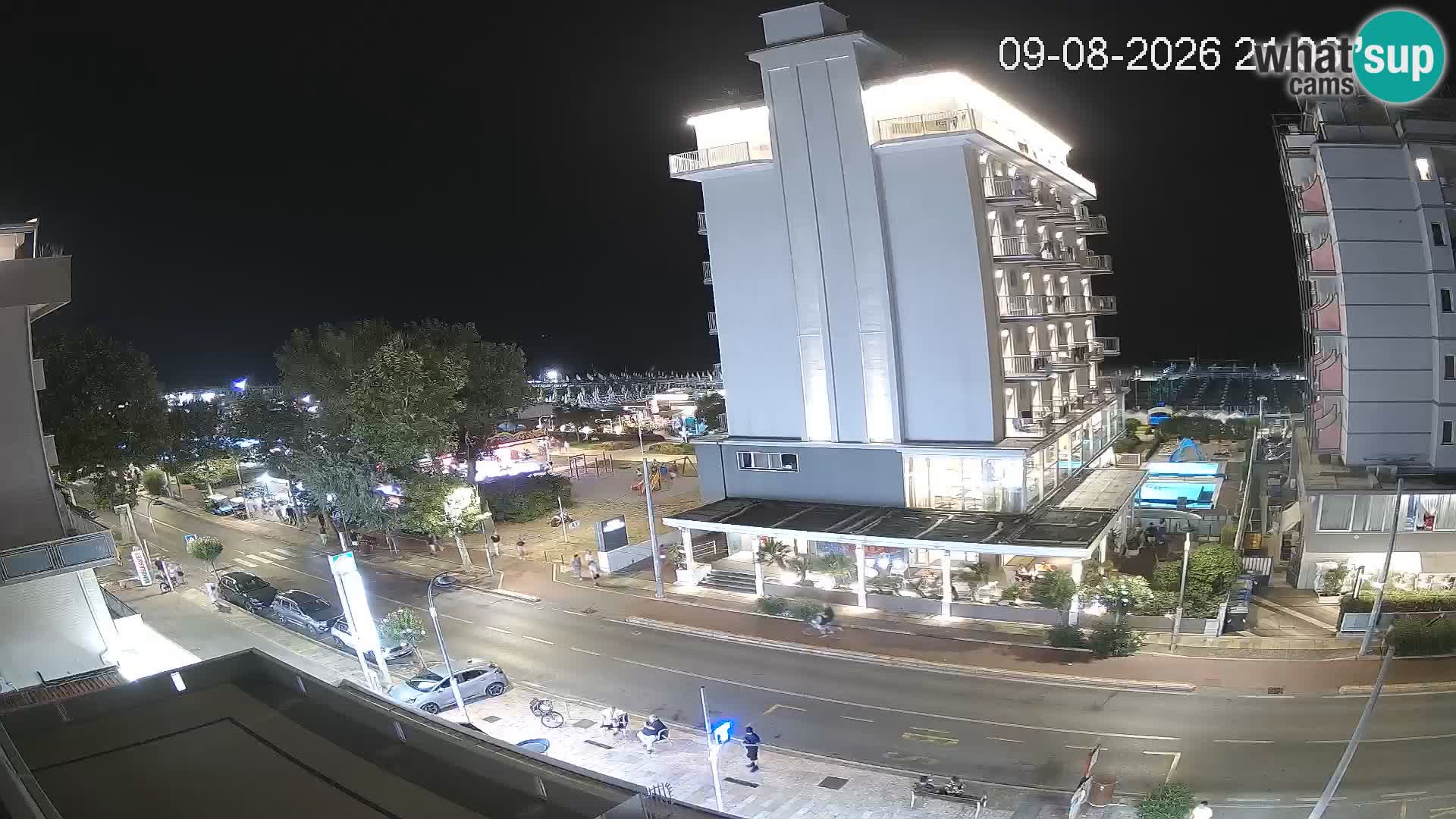 Riccione webcam playa y jardines La Malfa – Playa Bagni Oreste 115