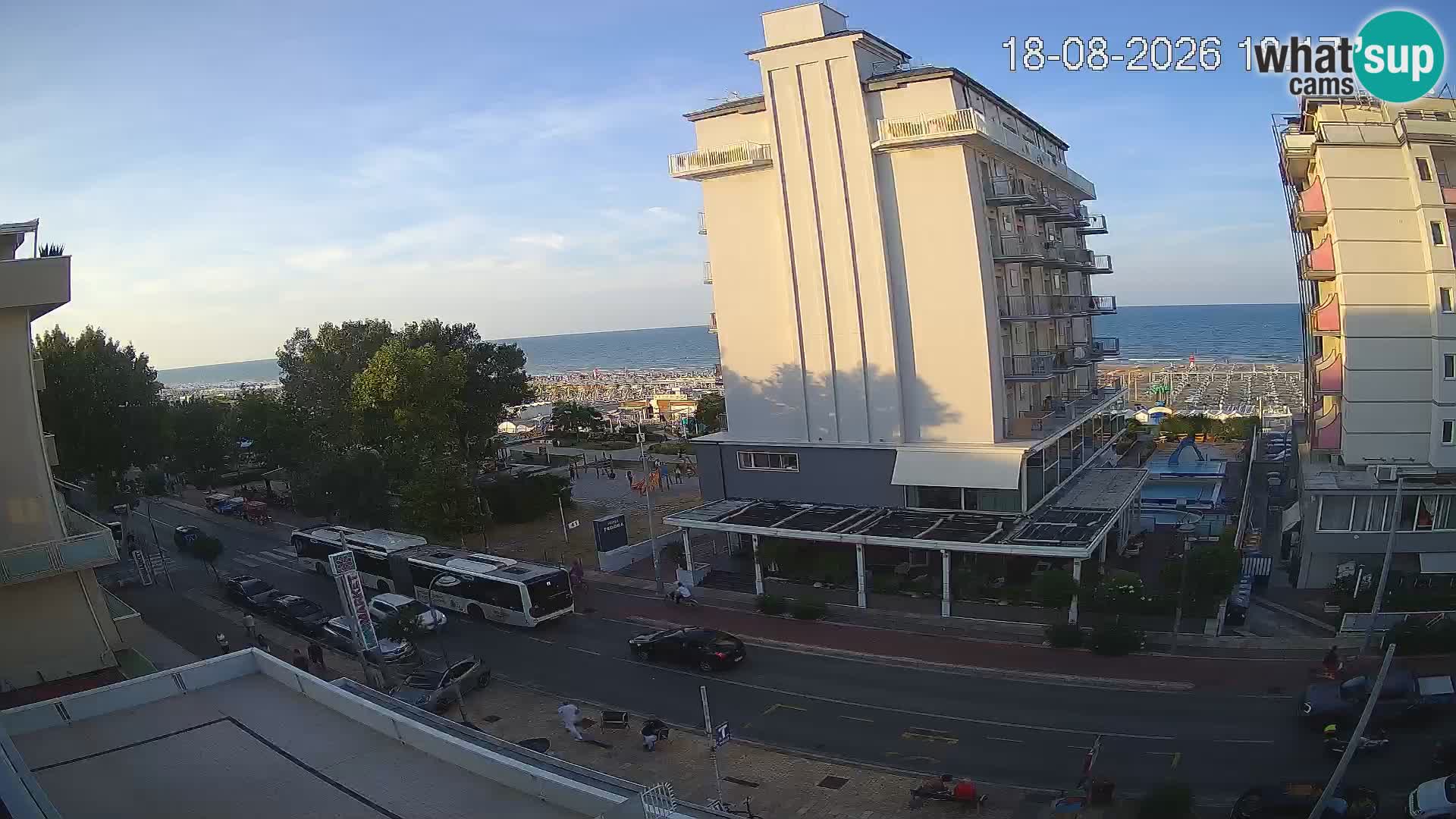 Riccione livecam beach and La Malfa gardens – Bagni Oreste spiaggia 115
