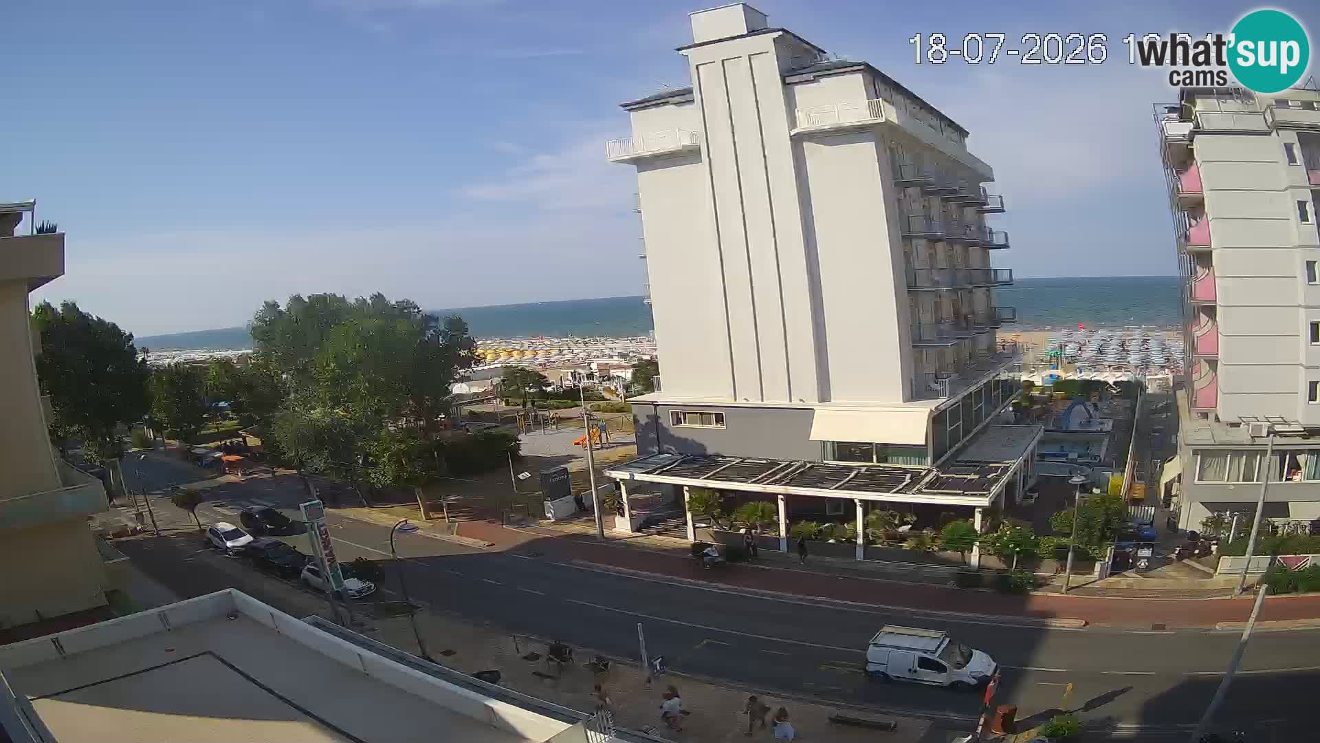 Riccione webcam spiaggia e giardini La Malfa – Bagni Oreste spiaggia 115