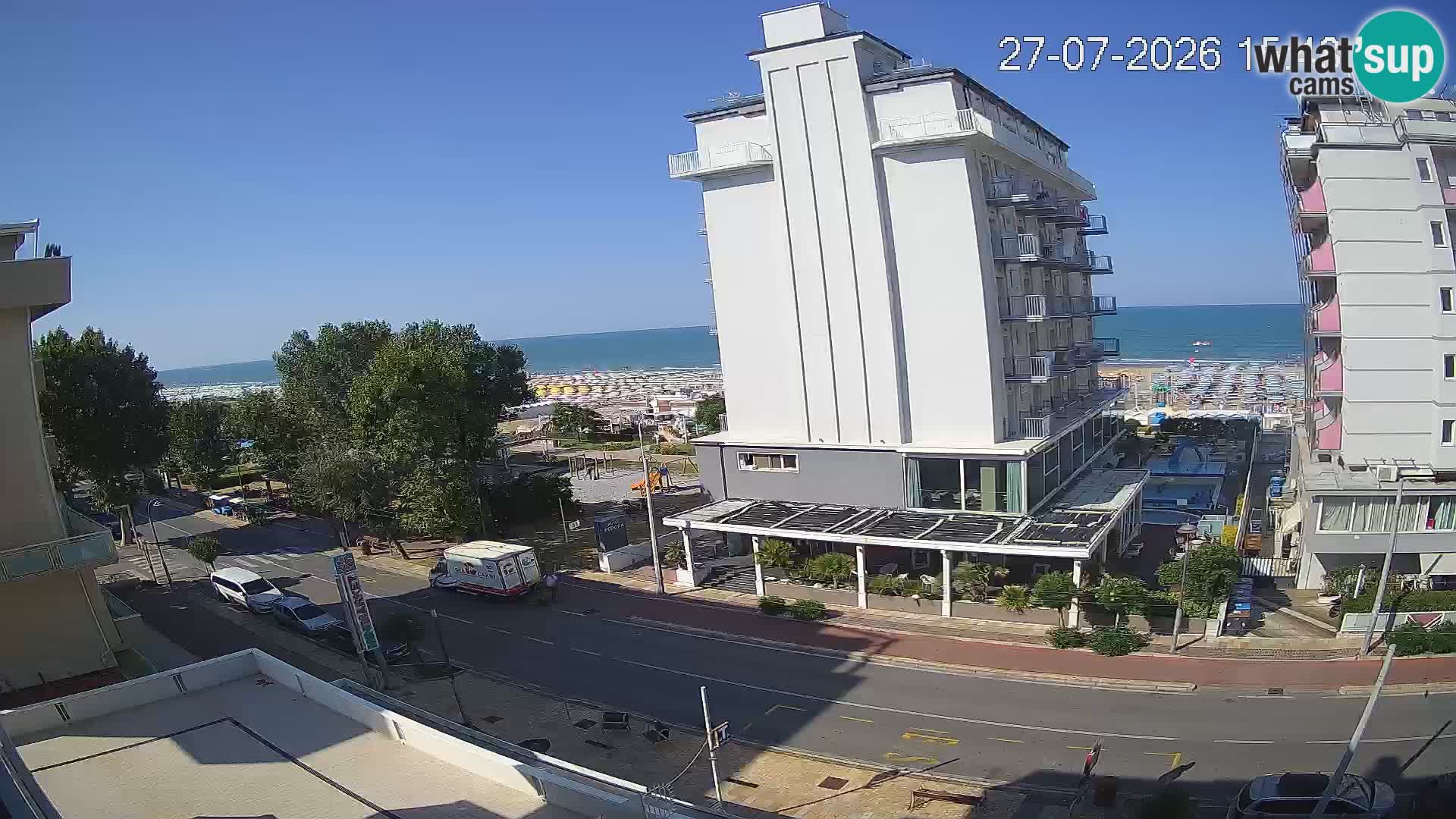 Riccione Webcam Strand und Gärten La Malfa – Bagni Oreste Strand 115