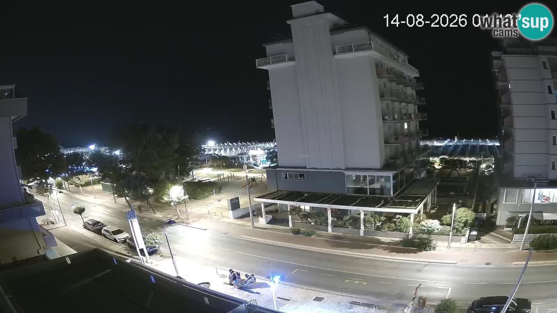 Riccione webcam plage et jardins La Malfa – Bagni Oreste plage 115