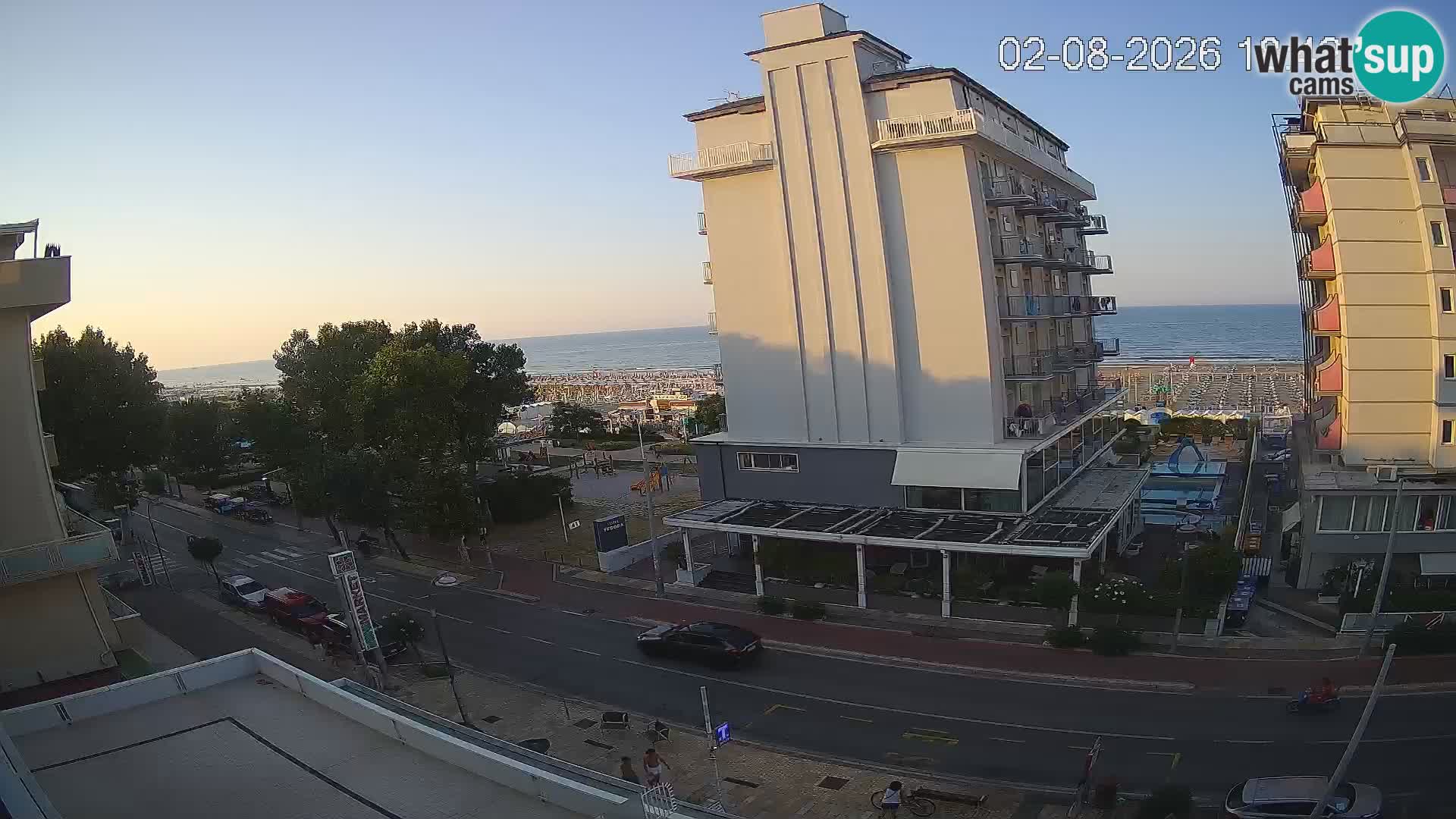 Riccione webcam spiaggia e giardini La Malfa – Bagni Oreste spiaggia 115