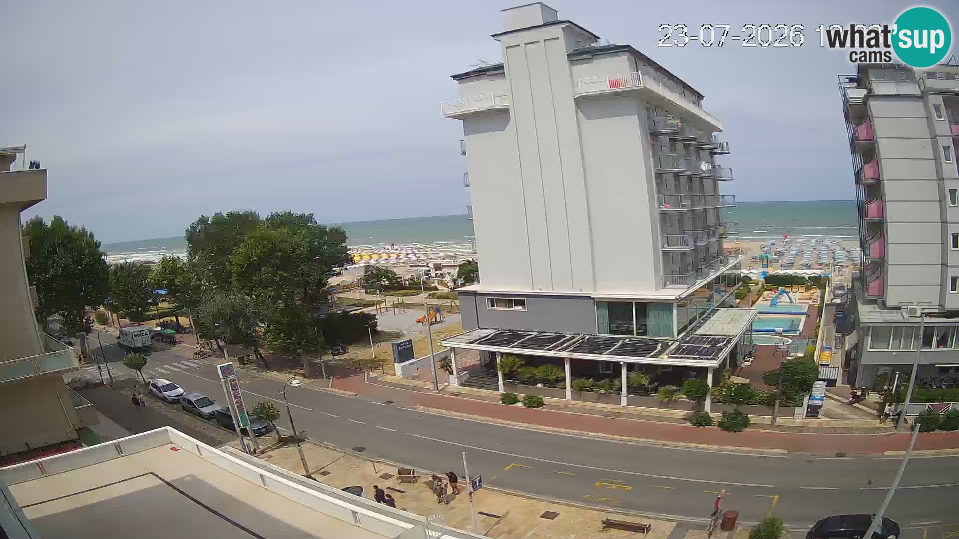 Riccione webcam spiaggia e giardini La Malfa – Bagni Oreste spiaggia 115