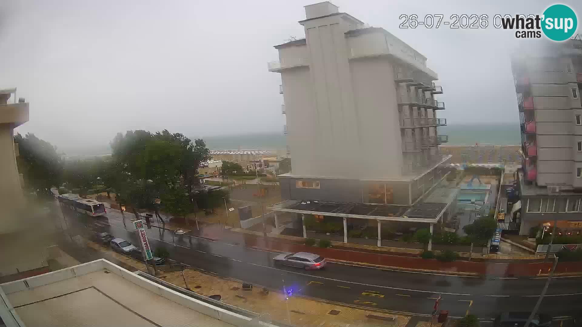 Riccione Webcam Strand und Gärten La Malfa – Bagni Oreste Strand 115