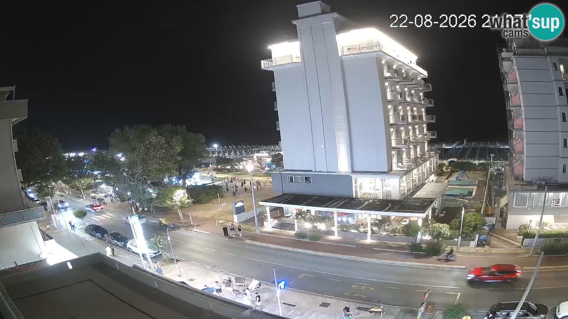 Riccione webcam playa y jardines La Malfa – Playa Bagni Oreste 115