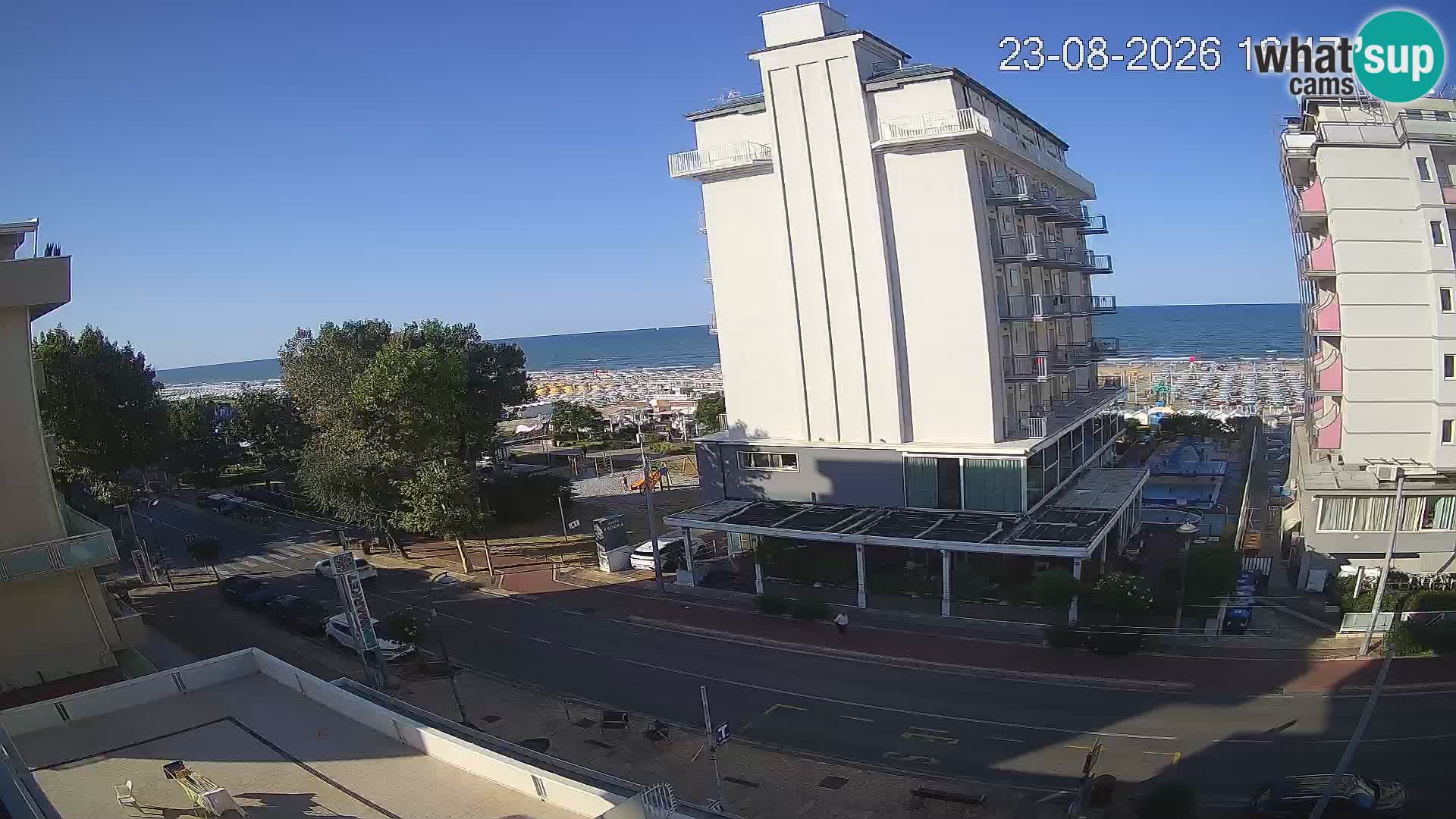 Riccione Webcam Strand und Gärten La Malfa – Bagni Oreste Strand 115