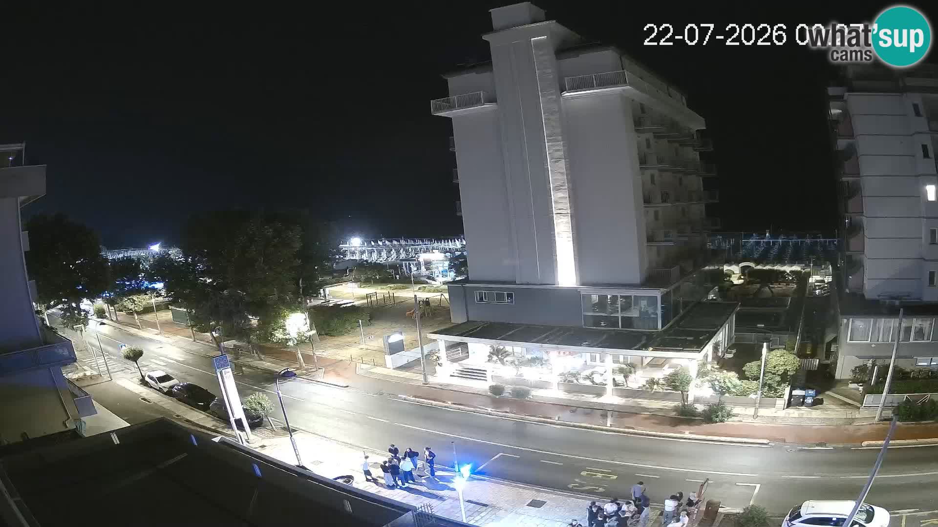 Riccione web kamera plaža i vrtovi La Malfa – plaža Bagni Oreste 115