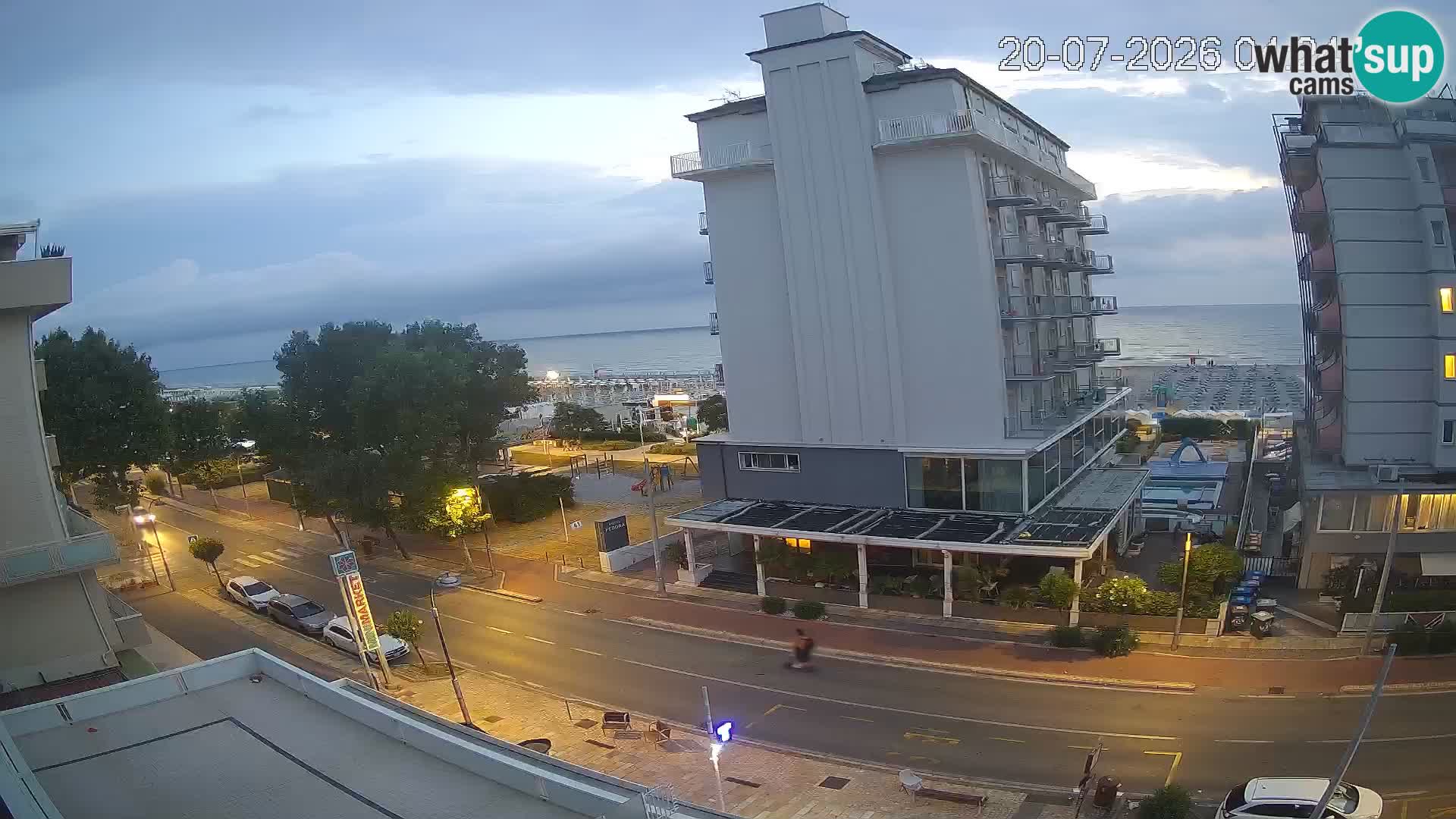 Riccione webcam spiaggia e giardini La Malfa – Bagni Oreste spiaggia 115