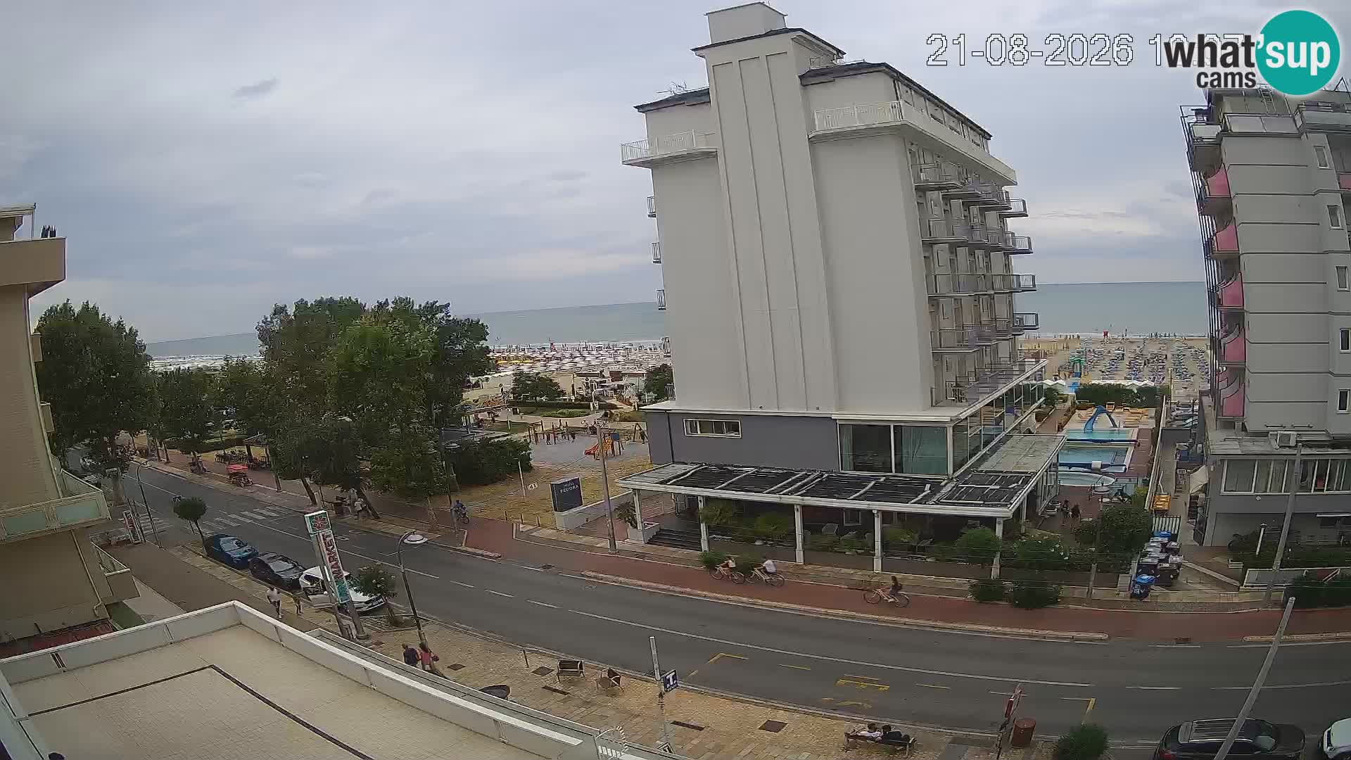 Riccione Webcam Strand und Gärten La Malfa – Bagni Oreste Strand 115