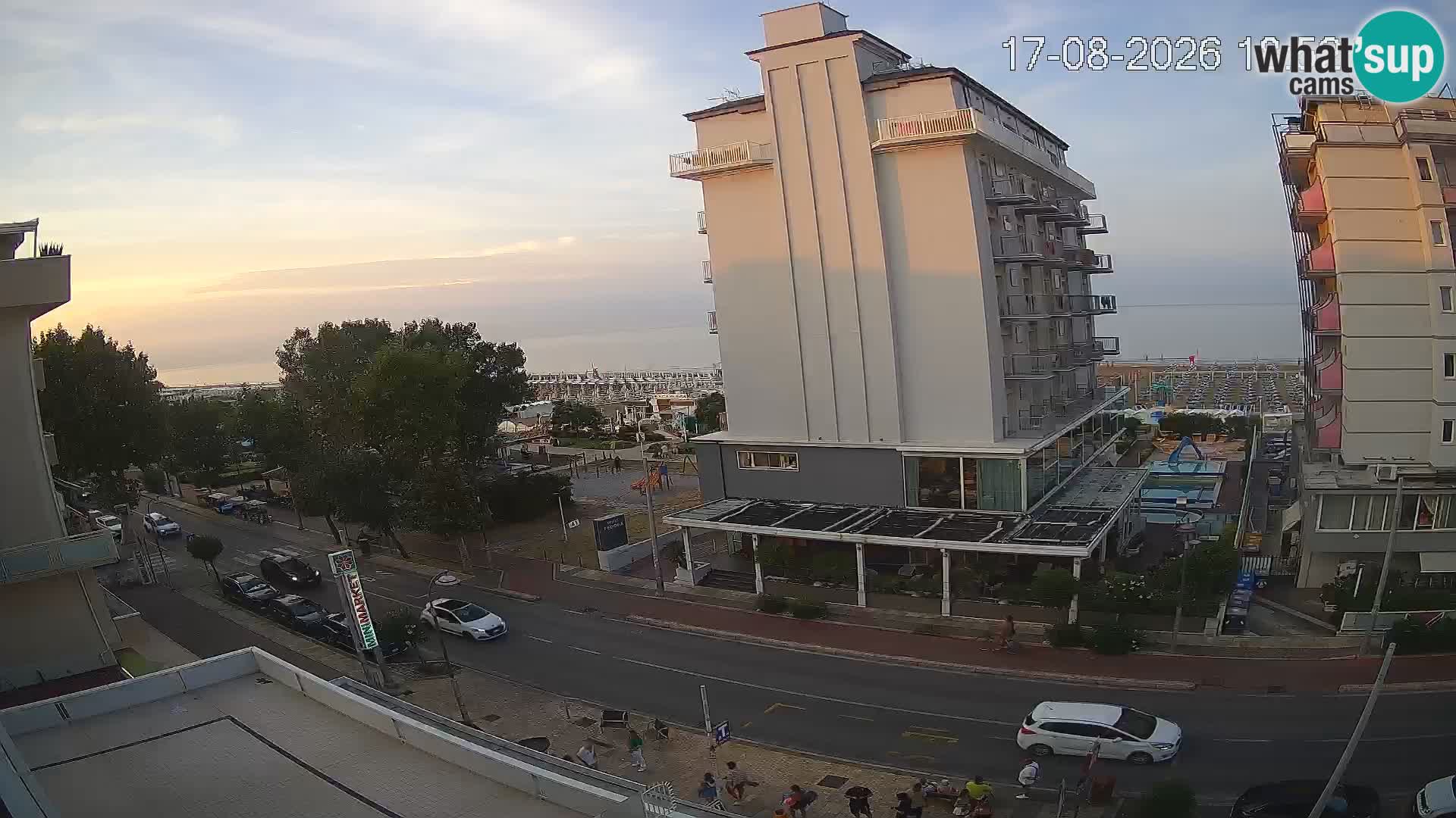 Riccione webcam spiaggia e giardini La Malfa – Bagni Oreste spiaggia 115