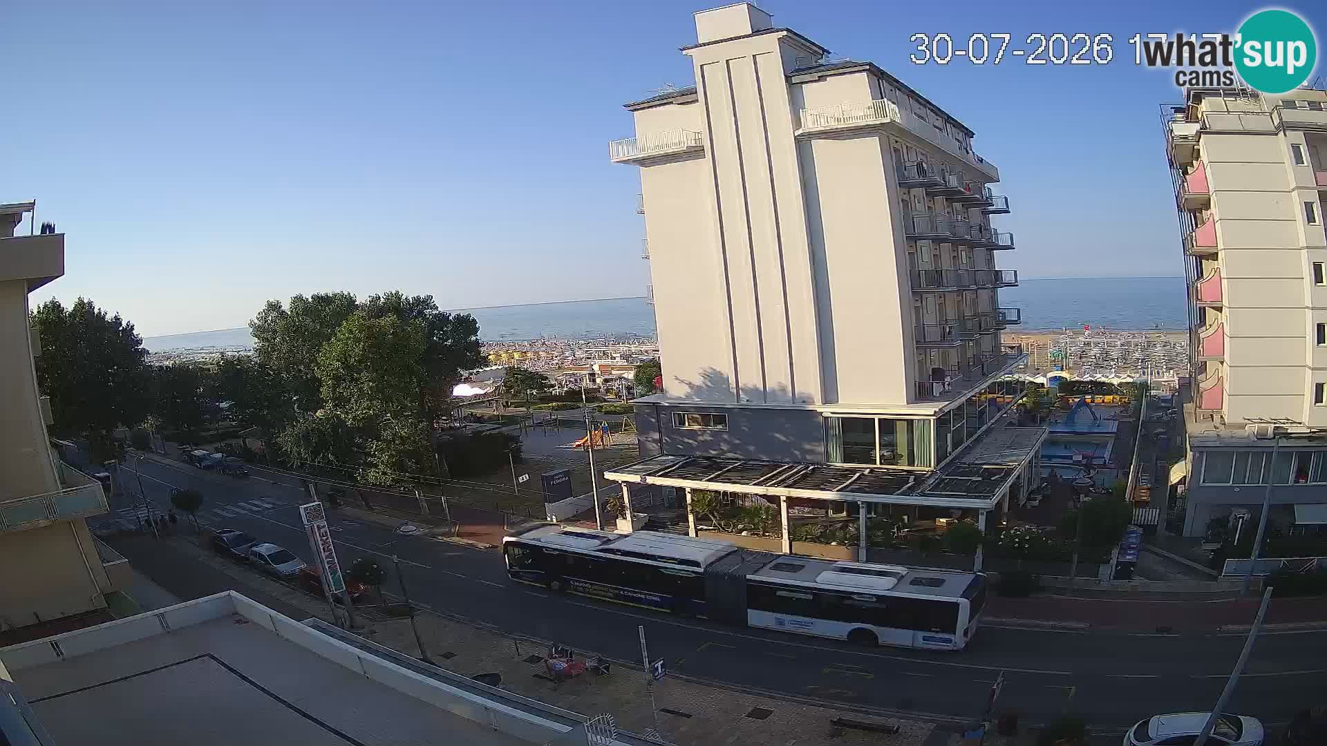 Riccione Webcam Strand und Gärten La Malfa – Bagni Oreste Strand 115