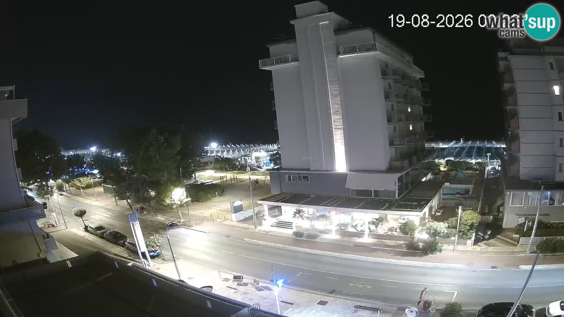 Riccione webcam spiaggia e giardini La Malfa – Bagni Oreste spiaggia 115