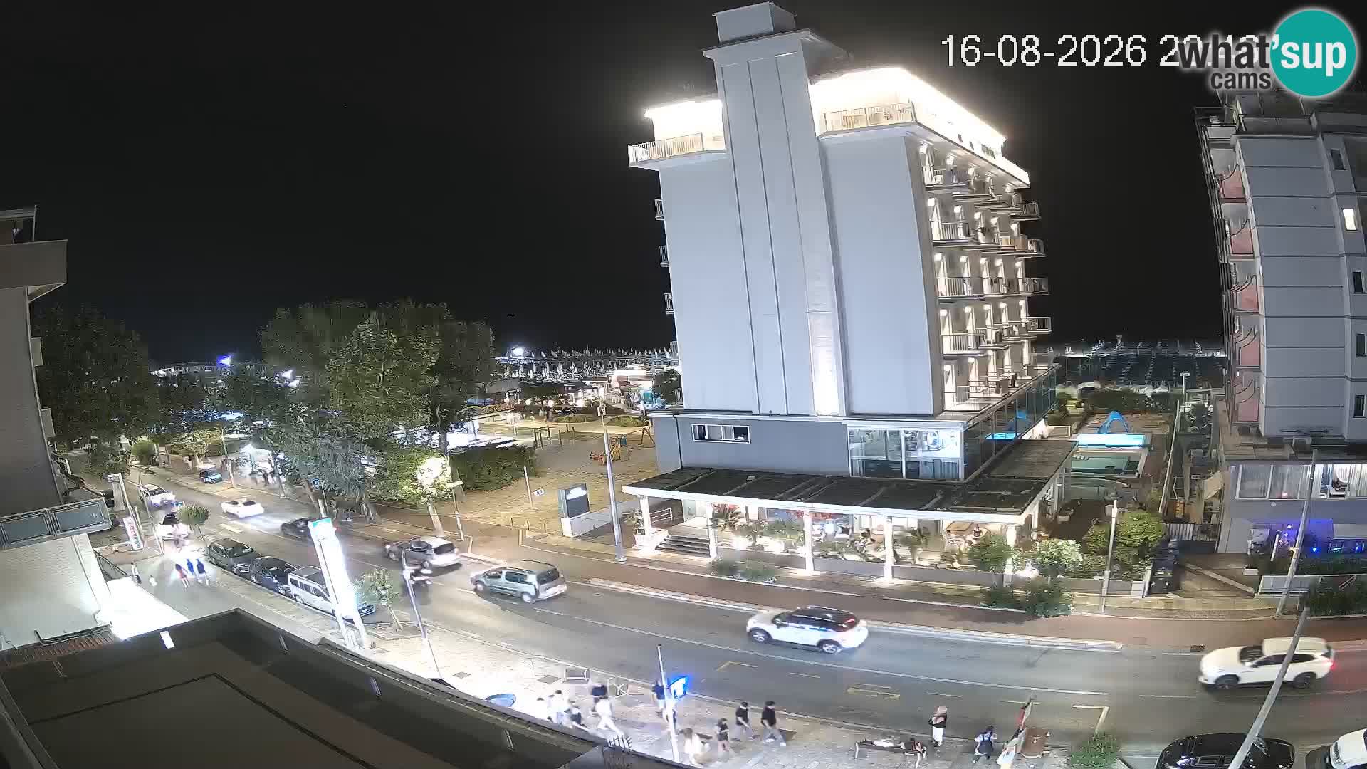 Riccione webcam playa y jardines La Malfa – Playa Bagni Oreste 115