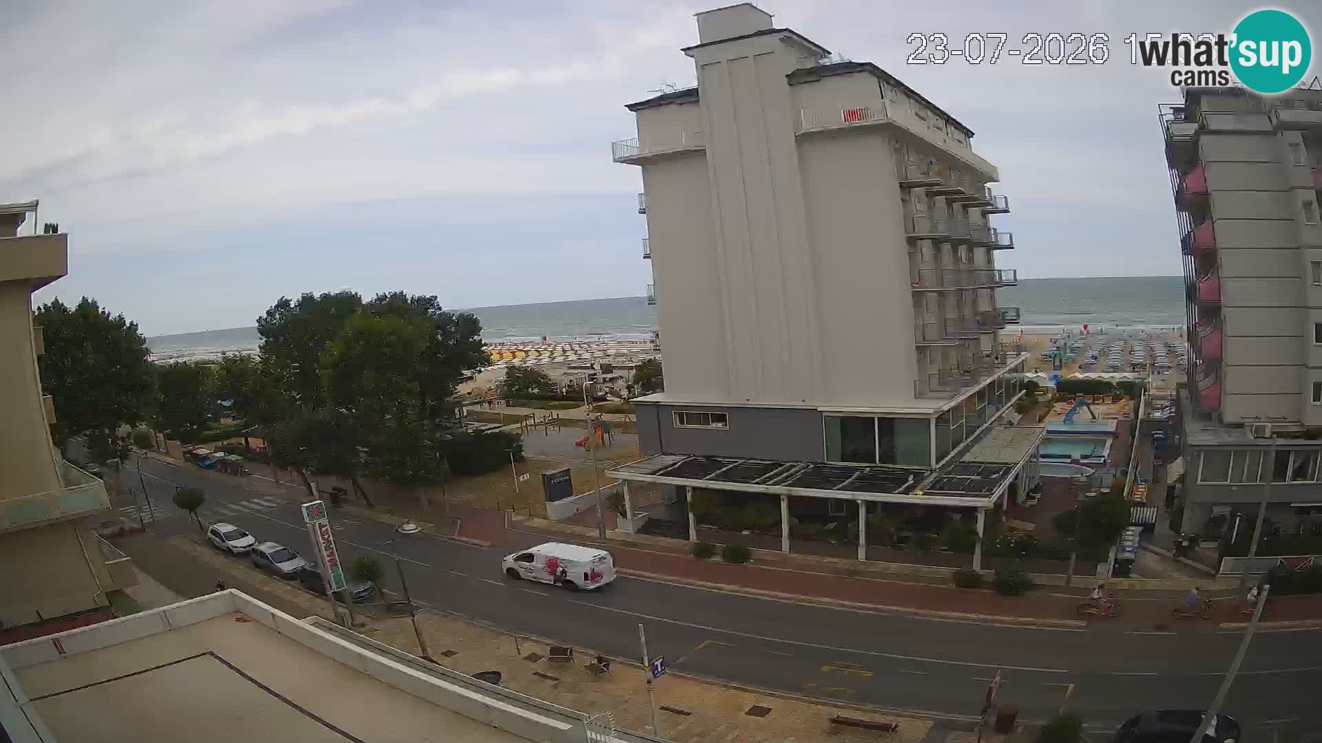 Riccione webcam spiaggia e giardini La Malfa – Bagni Oreste spiaggia 115