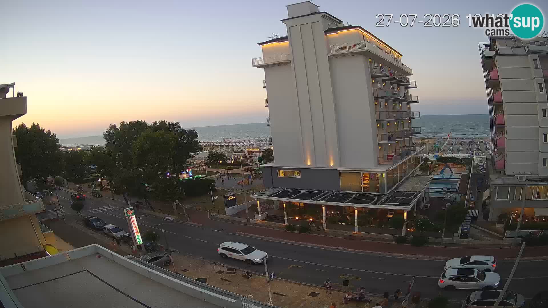 Riccione Webcam Strand und Gärten La Malfa – Bagni Oreste Strand 115