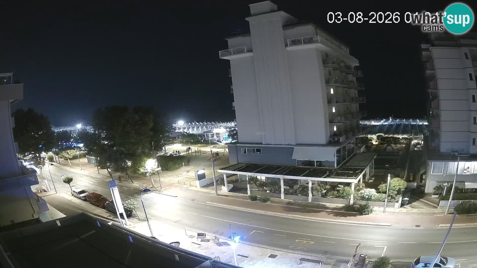 Plaža s spletno kamero Riccione in vrtovi La Malfa – plaža Bagni Oreste 115
