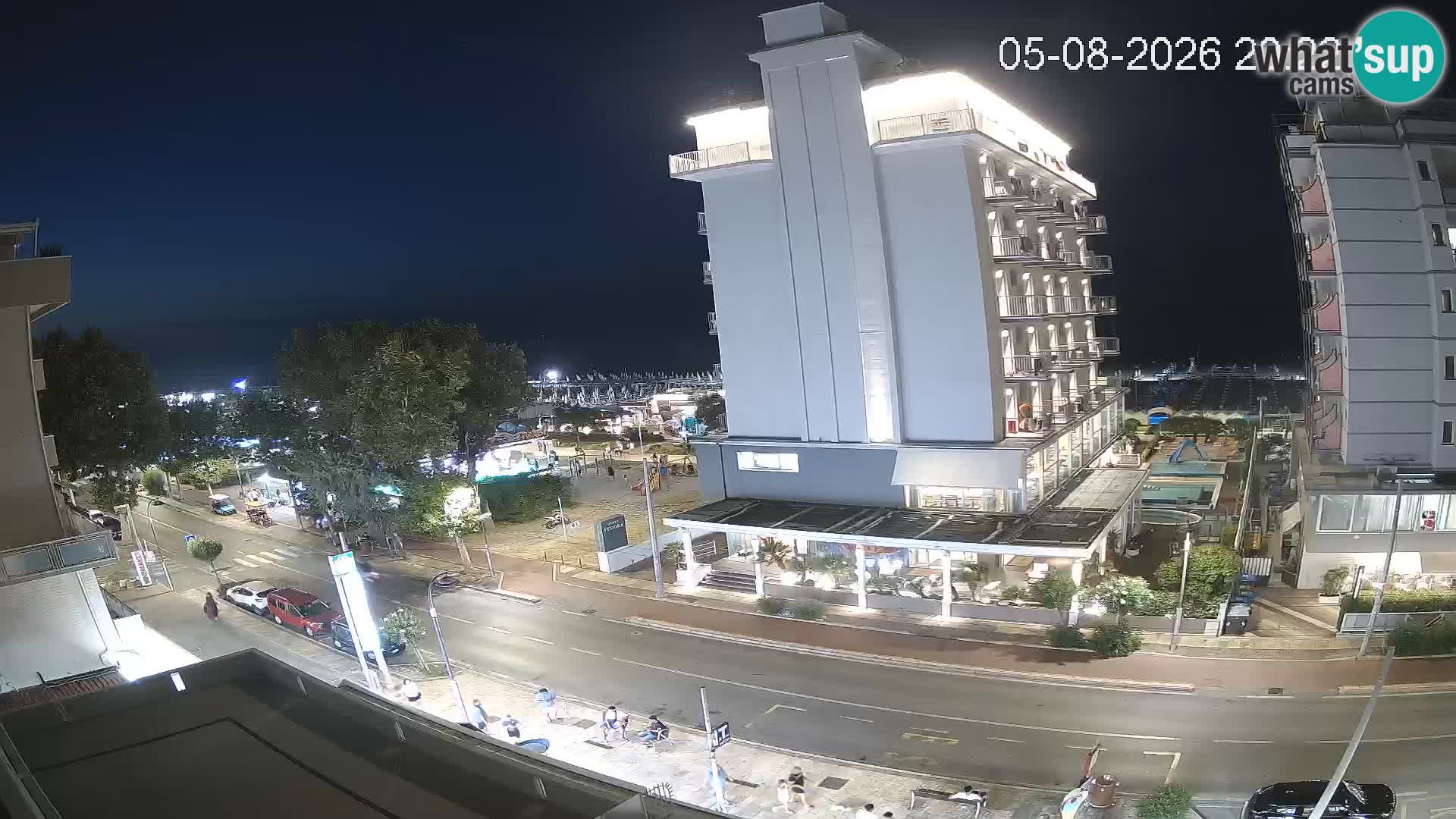 Riccione Webcam Strand und Gärten La Malfa – Bagni Oreste Strand 115