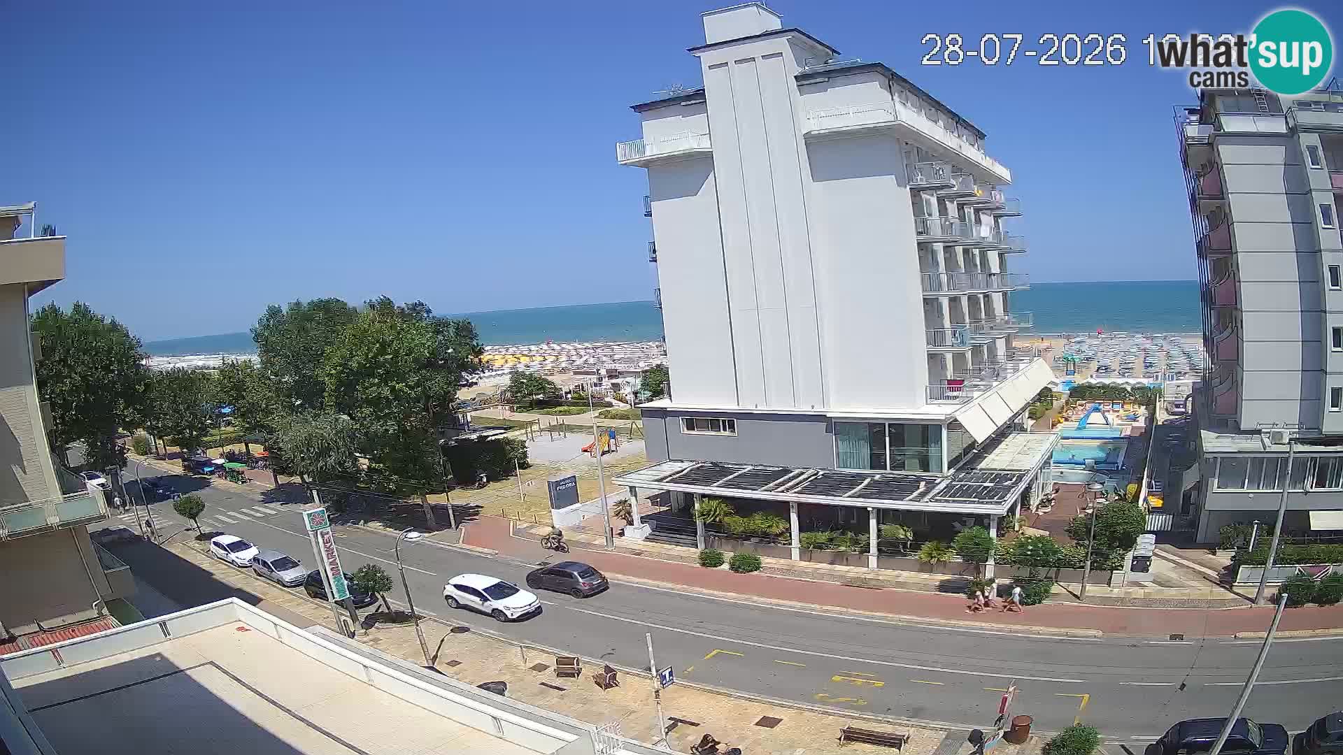 Riccione livecam beach and La Malfa gardens – Bagni Oreste spiaggia 115