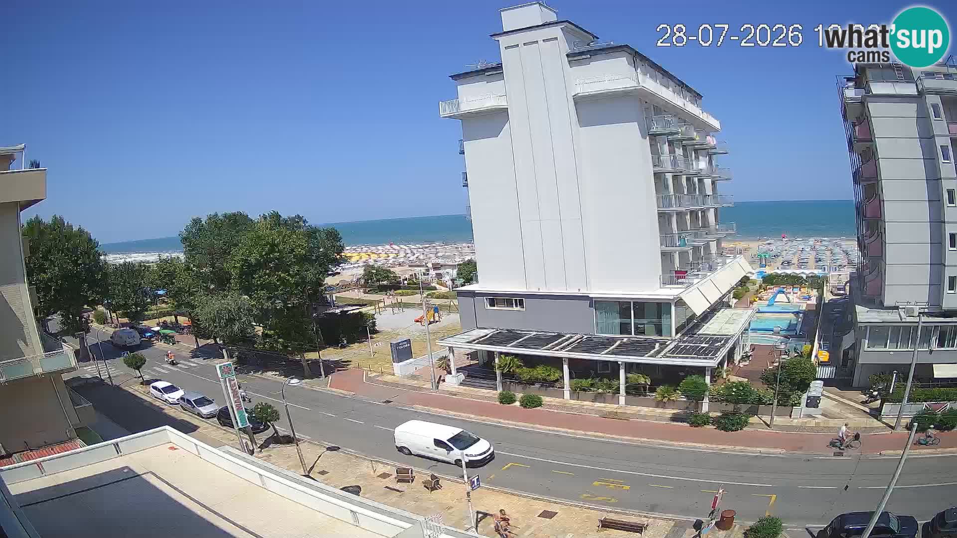 Riccione Webcam Strand und Gärten La Malfa – Bagni Oreste Strand 115