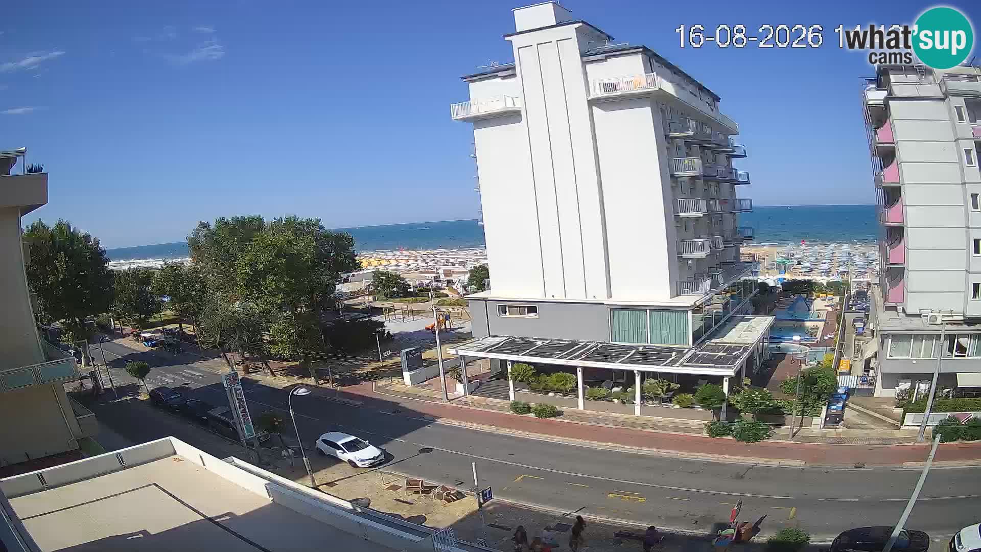 Riccione Webcam Strand und Gärten La Malfa – Bagni Oreste Strand 115
