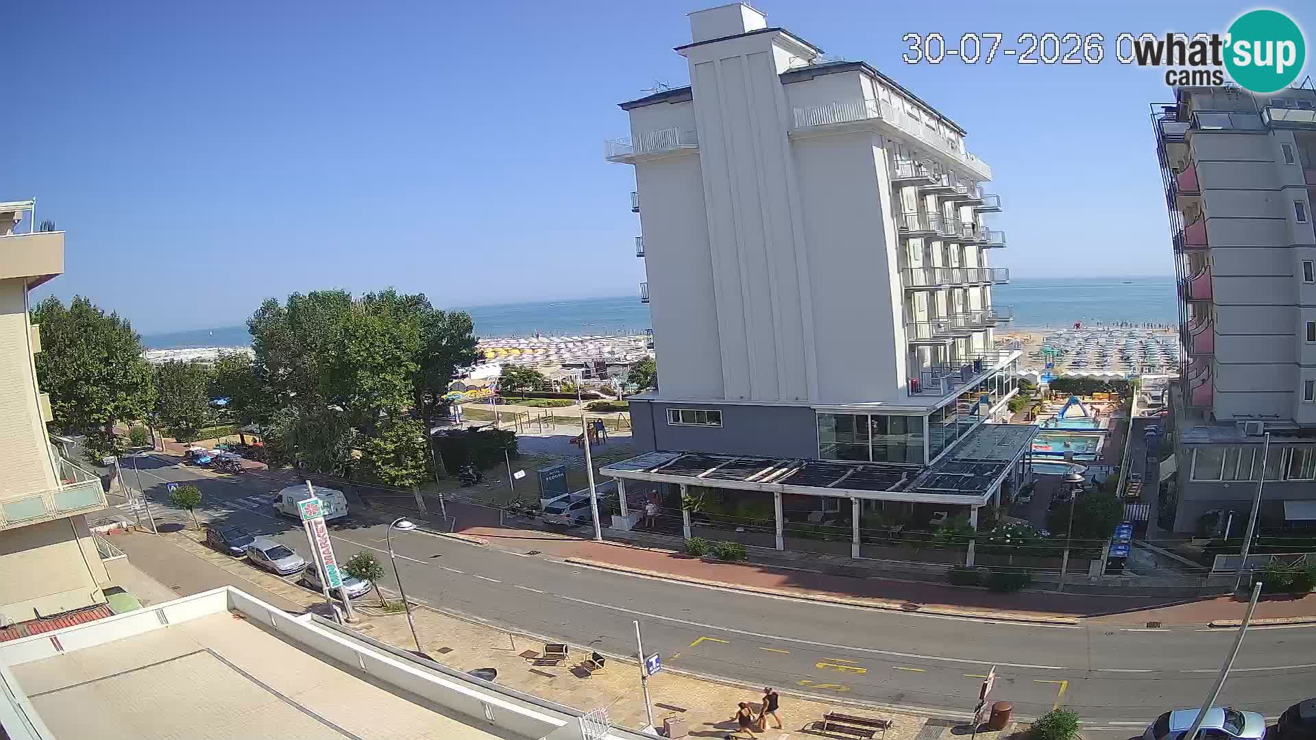 Riccione webcam spiaggia e giardini La Malfa – Bagni Oreste spiaggia 115