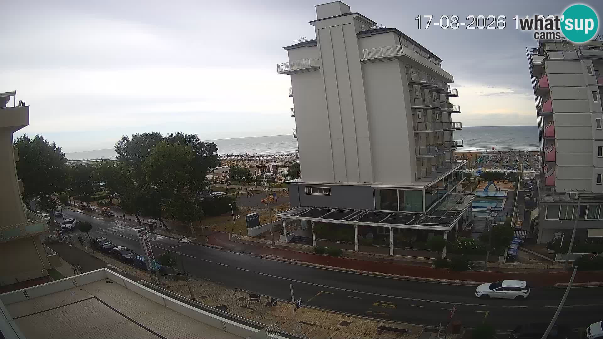 Riccione web kamera plaža i vrtovi La Malfa – plaža Bagni Oreste 115