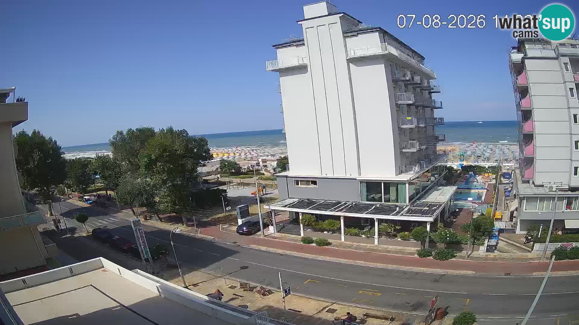 Riccione livecam beach and La Malfa gardens – Bagni Oreste spiaggia 115
