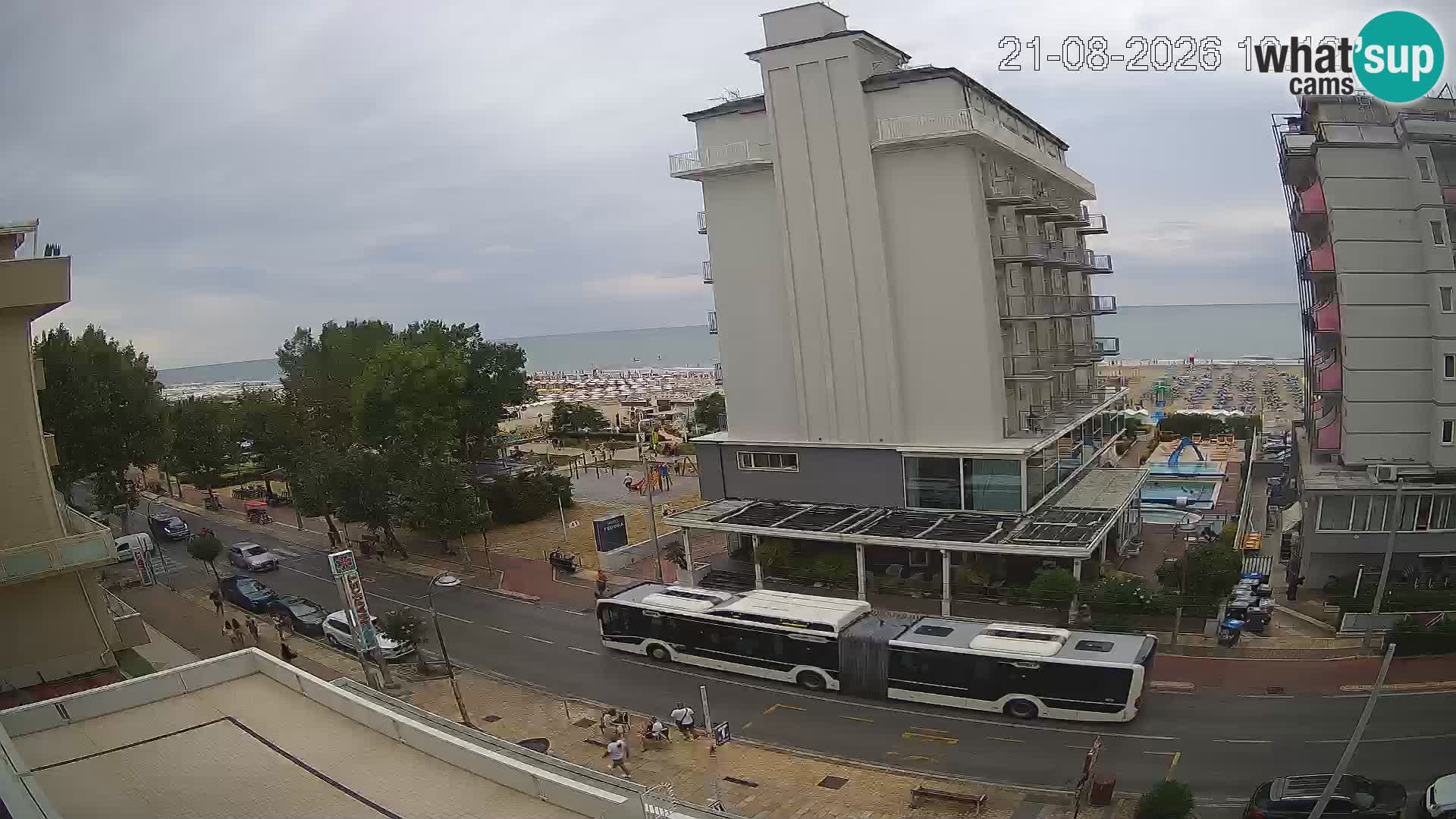 Riccione Webcam Strand und Gärten La Malfa – Bagni Oreste Strand 115