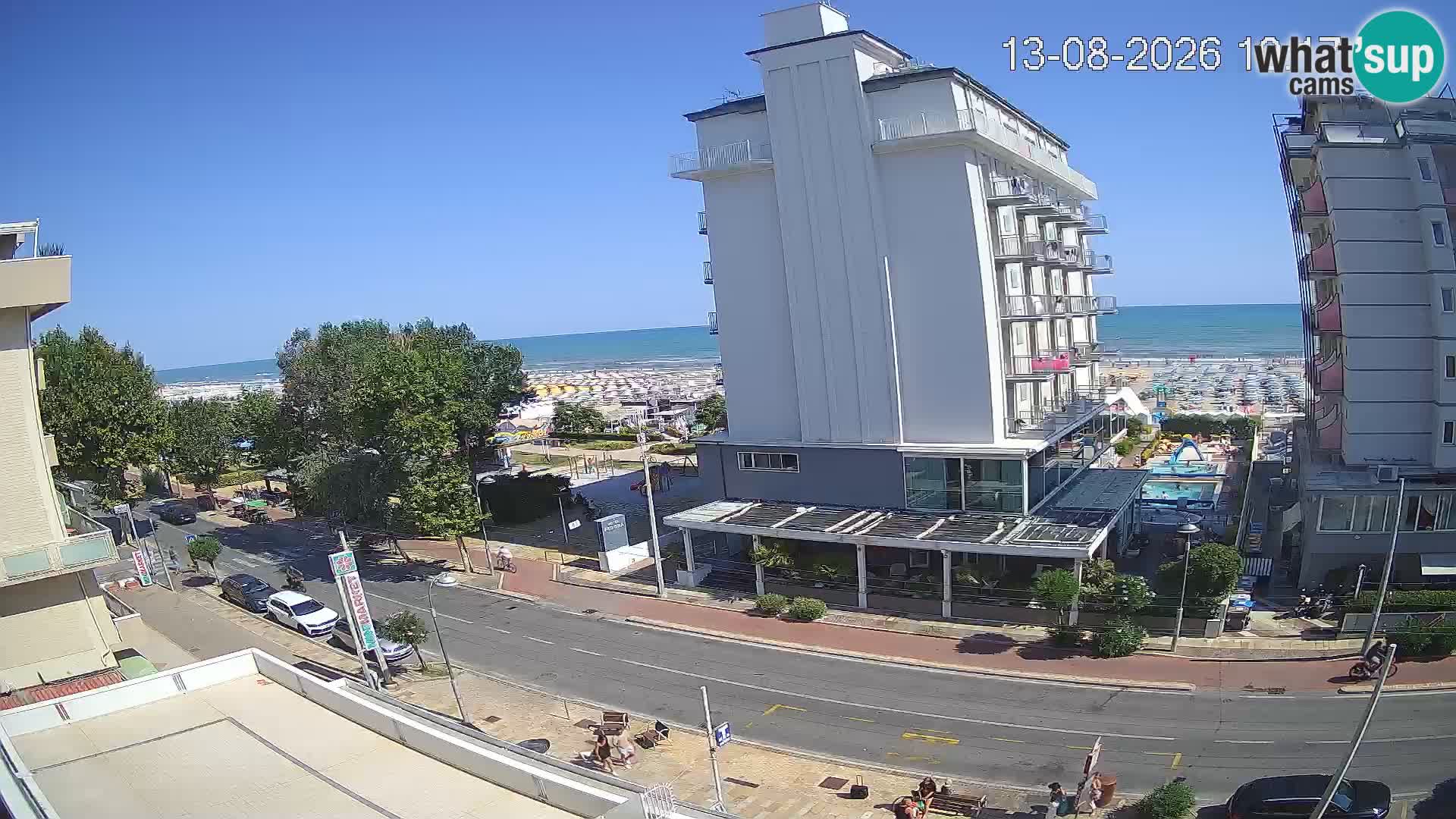 Riccione webcam plage et jardins La Malfa – Bagni Oreste plage 115