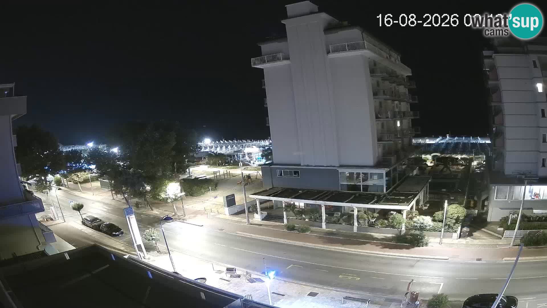 Riccione Webcam Strand und Gärten La Malfa – Bagni Oreste Strand 115