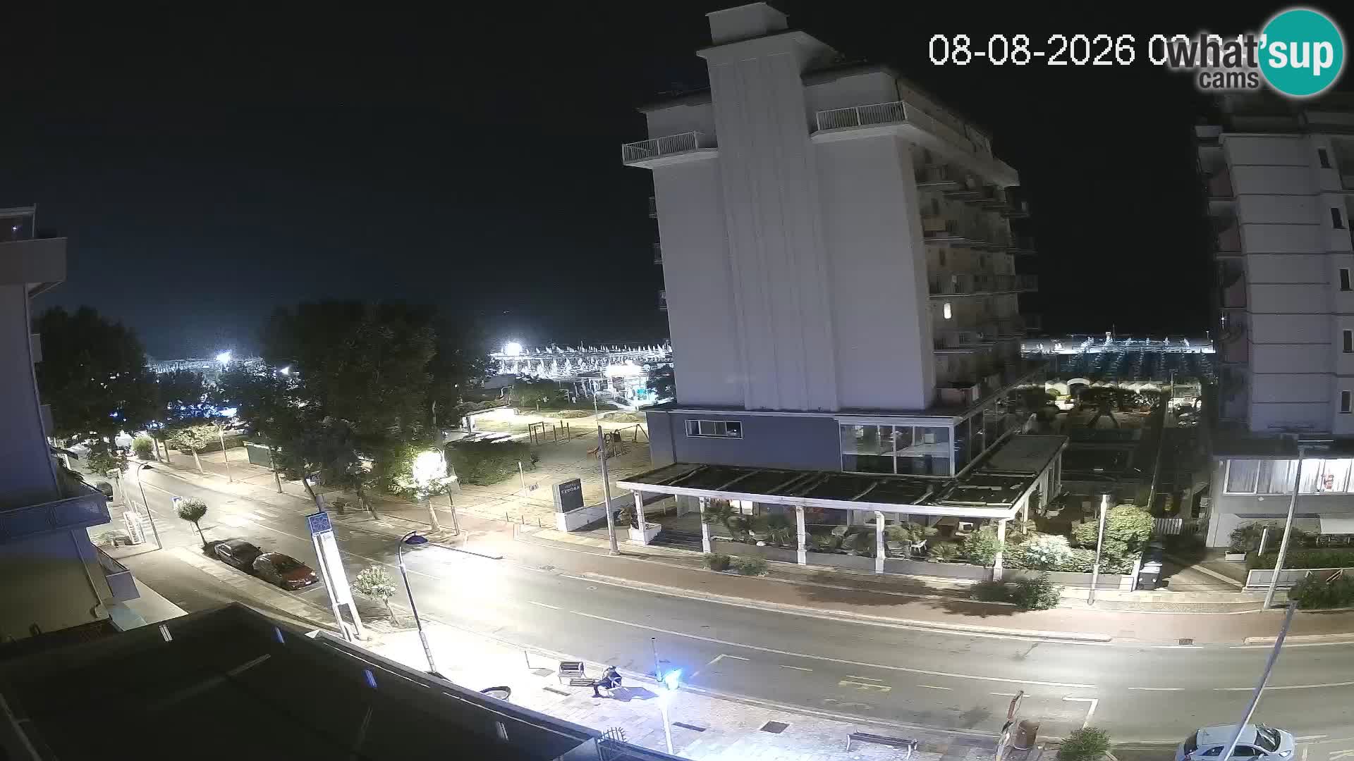 Riccione webcam playa y jardines La Malfa – Playa Bagni Oreste 115