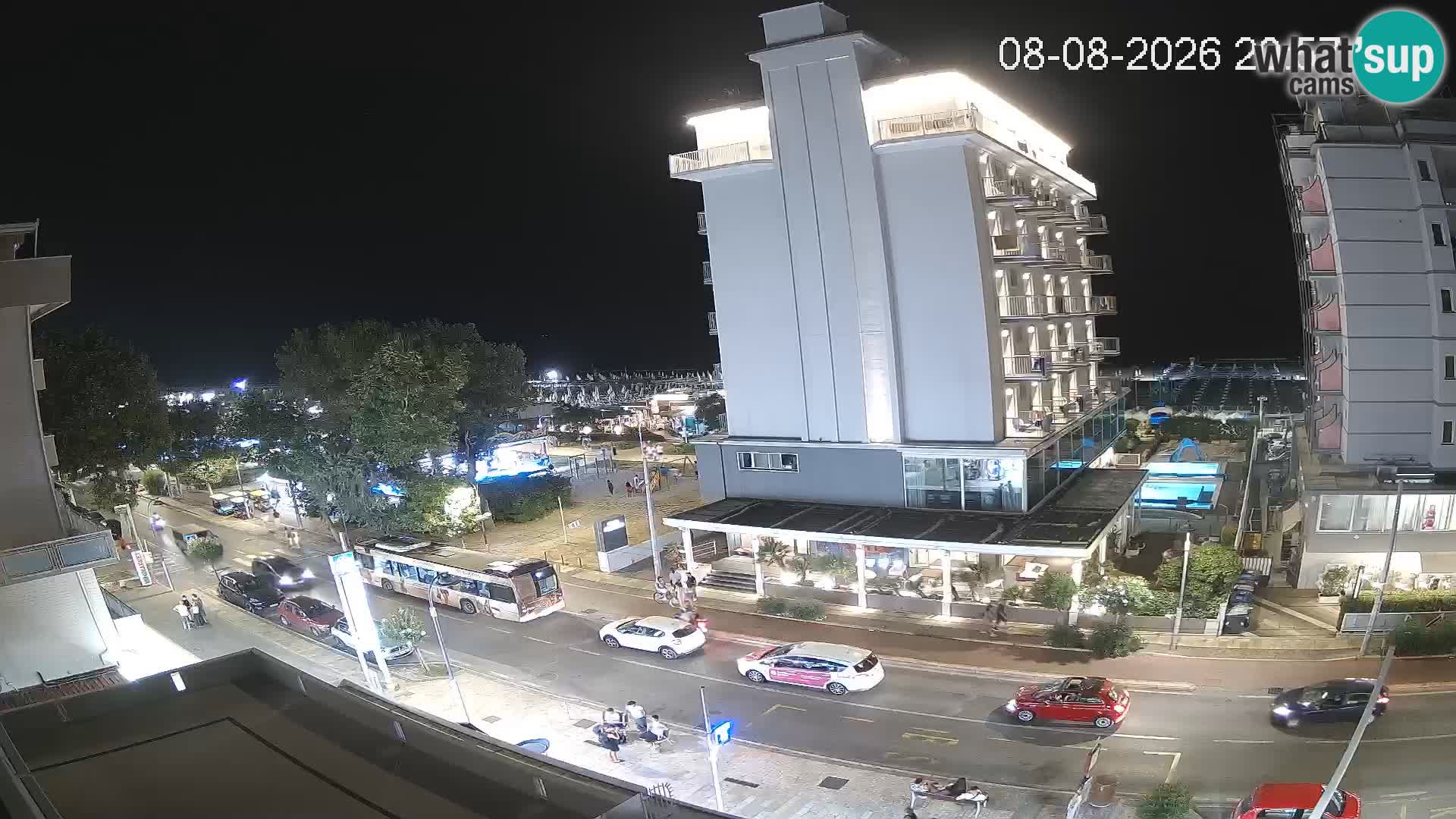 Riccione Webcam Strand und Gärten La Malfa – Bagni Oreste Strand 115