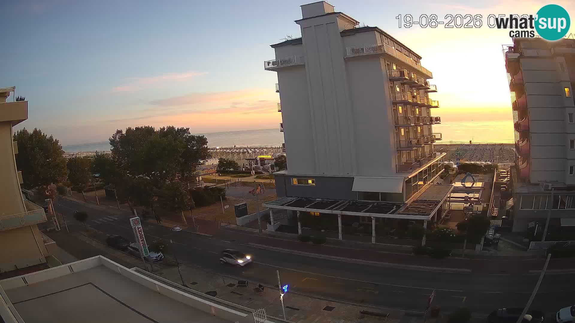 Riccione webcam spiaggia e giardini La Malfa – Bagni Oreste spiaggia 115