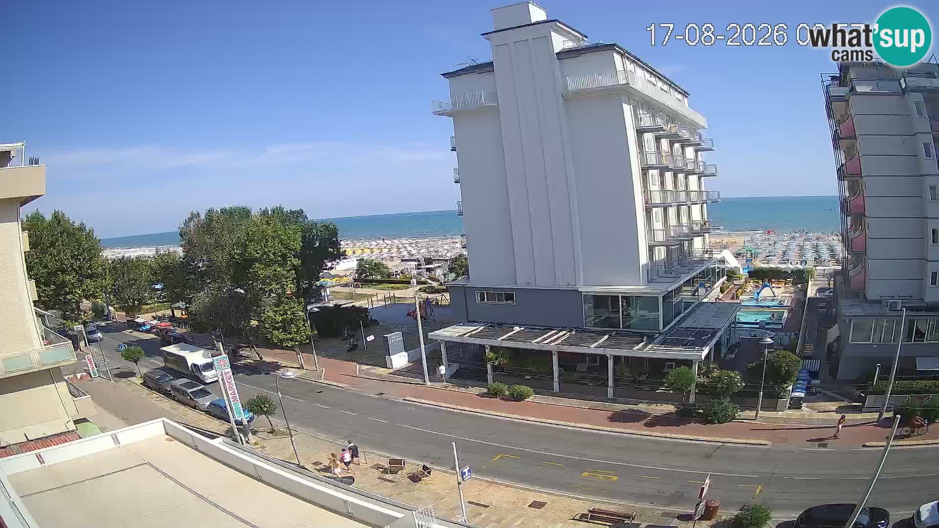 Riccione Webcam Strand und Gärten La Malfa – Bagni Oreste Strand 115